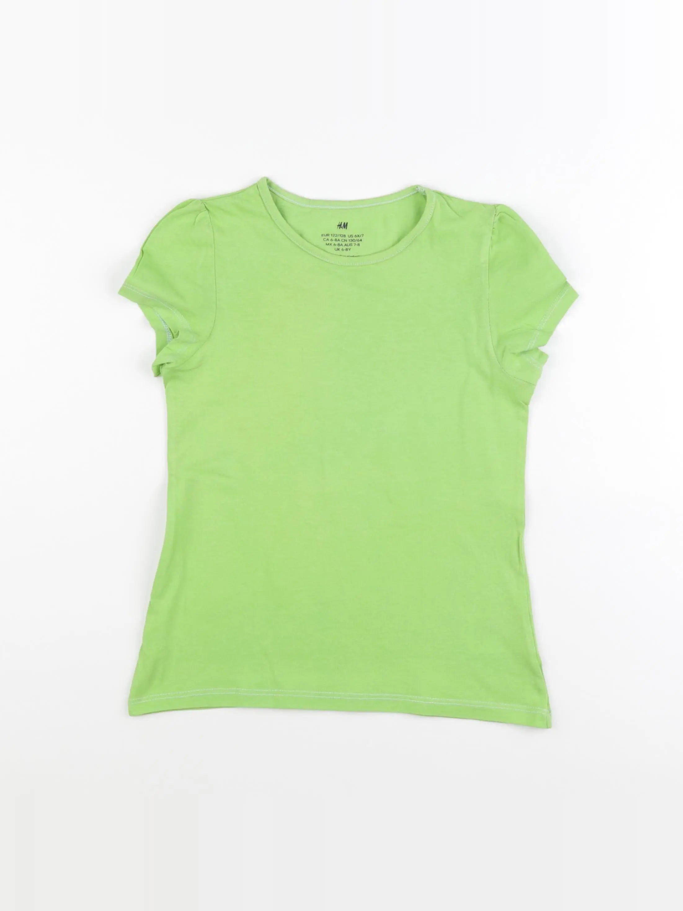 H&M - tee-shirt vert - 6/8 ans