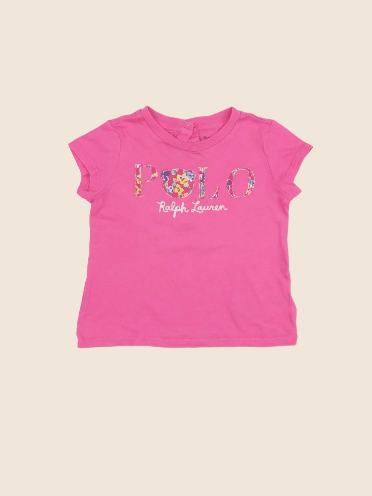 Ralph Lauren - tee-shirt rose - 9 mois