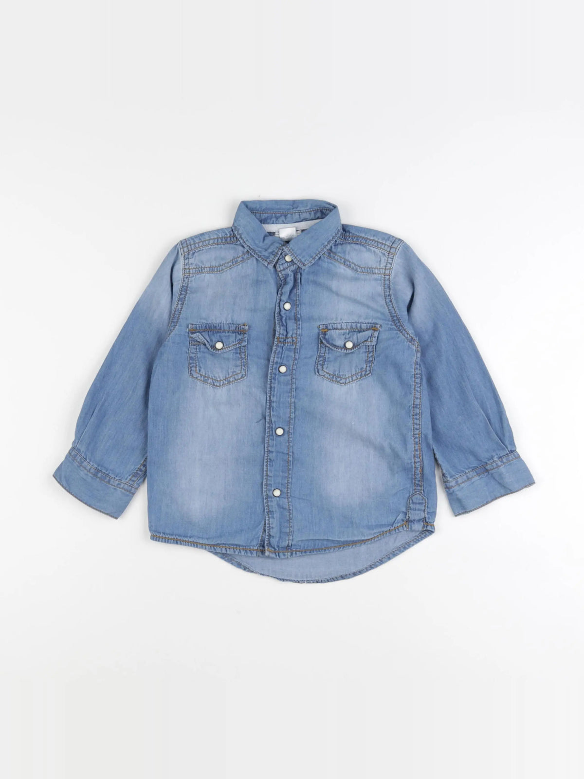 Vertbaudet - chemise bleu - 4 ans