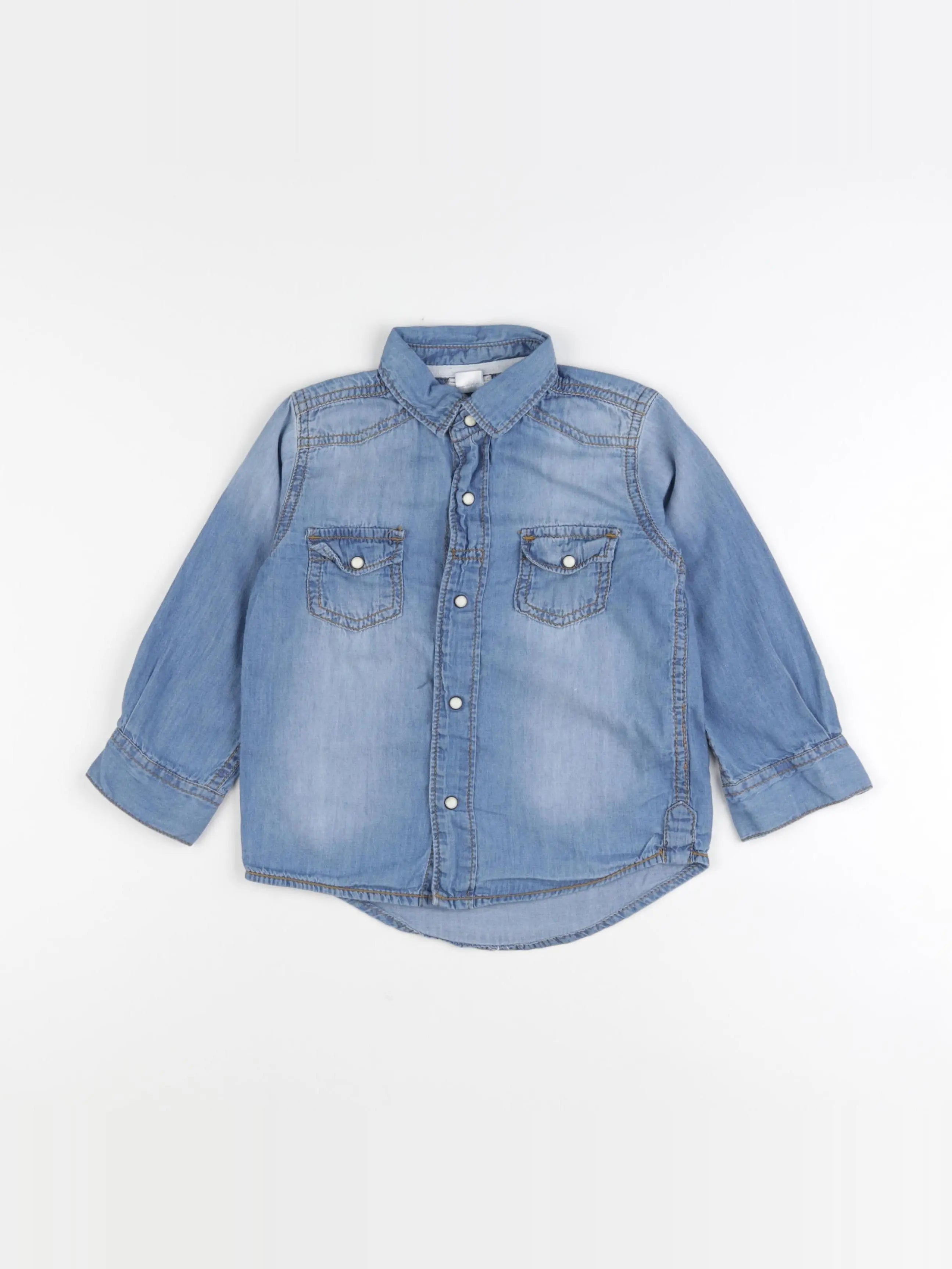 Vertbaudet - chemise bleu - 4 ans
