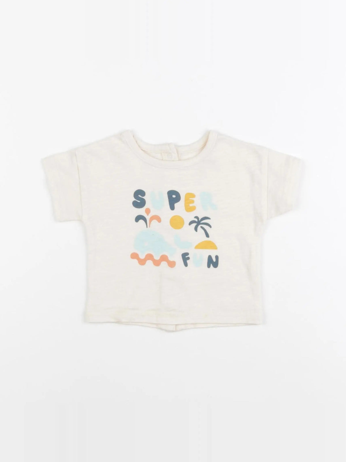 Vertbaudet - tee-shirt beige - 3 mois