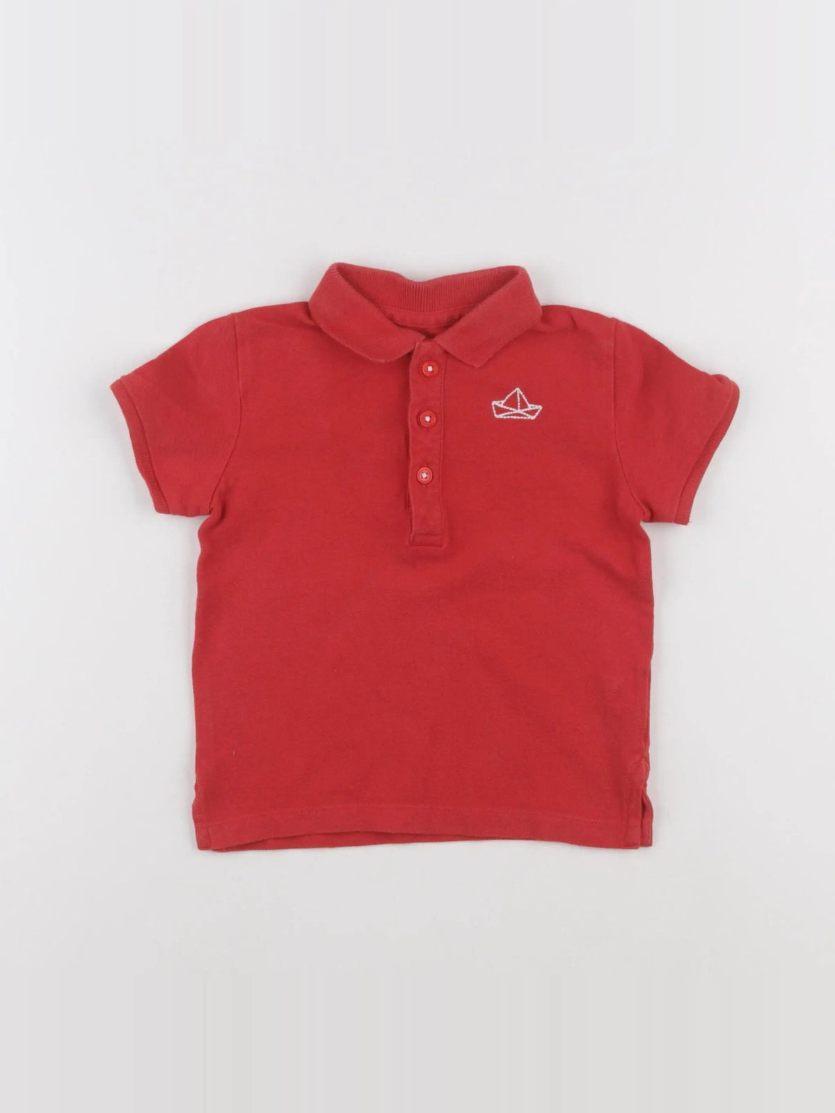Boutchou - polo rouge - 24 mois