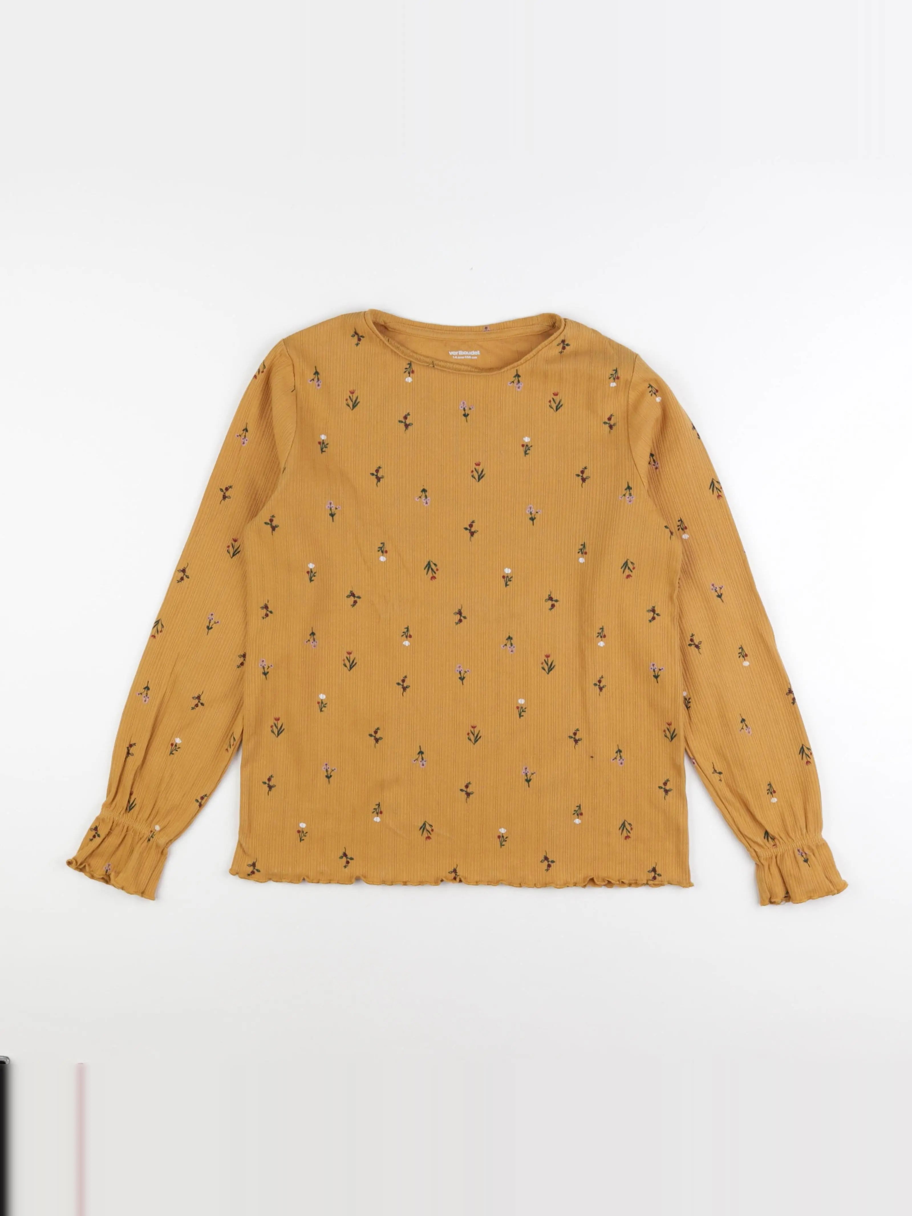 Vertbaudet - tee-shirt jaune - 14 ans