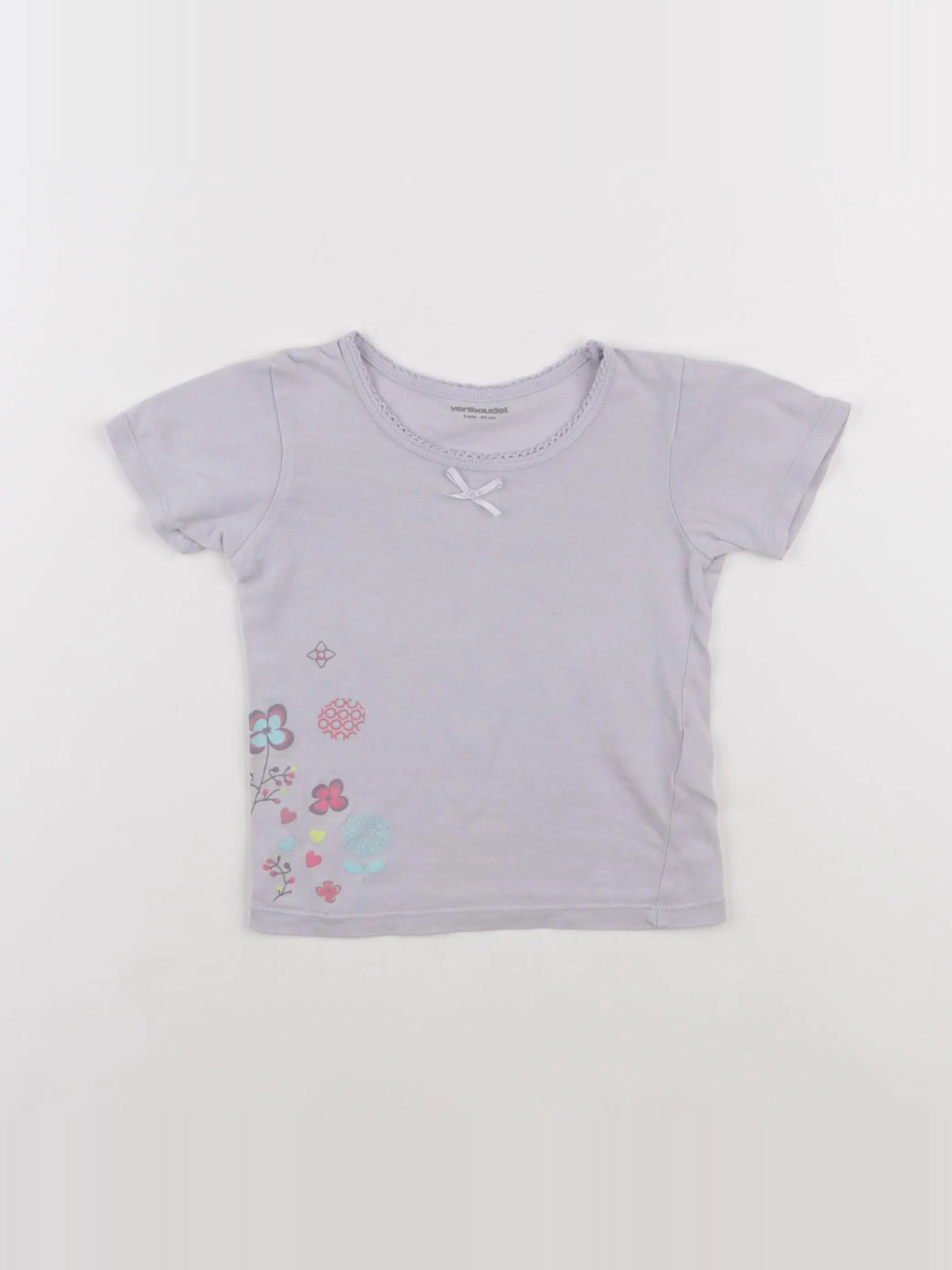 Vertbaudet - maillot de corps violet - 3 ans