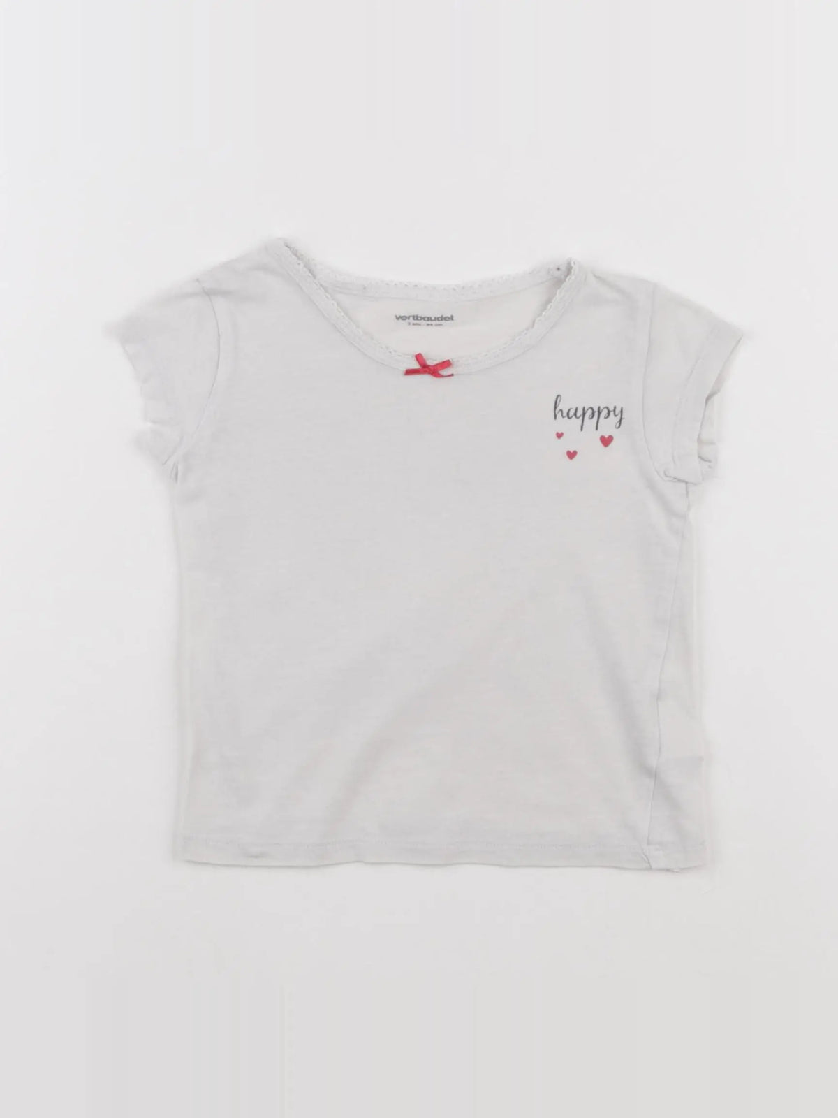 Vertbaudet - maillot de corps blanc - 3 ans