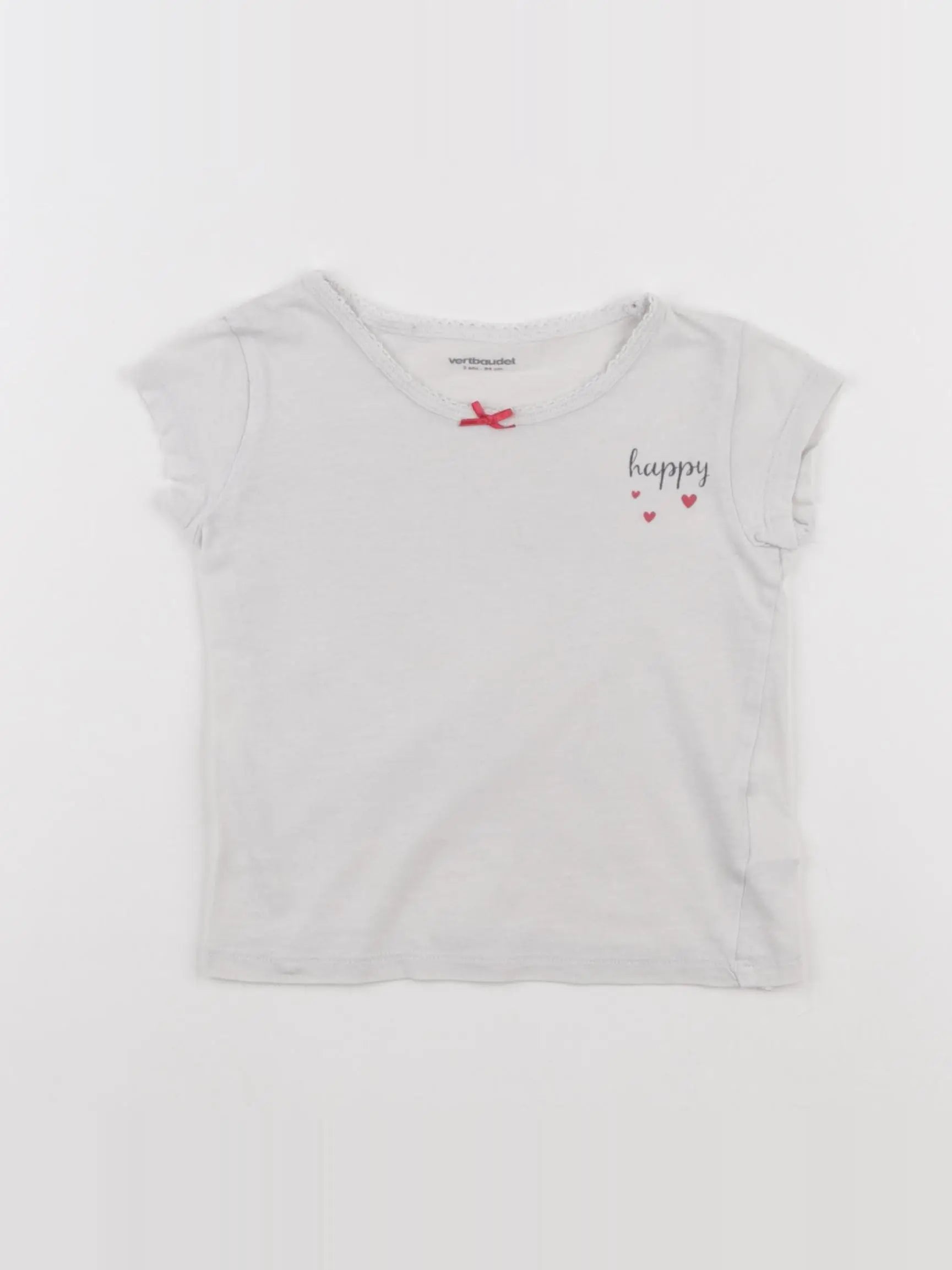 Vertbaudet - maillot de corps blanc - 3 ans