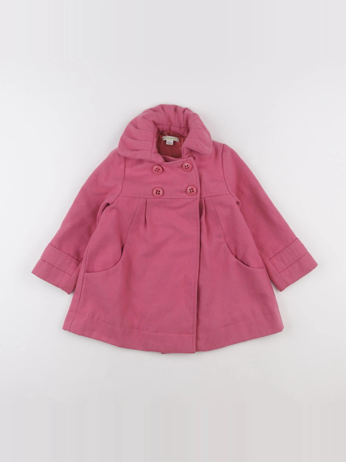 Vertbaudet - manteau rose - 3 ans