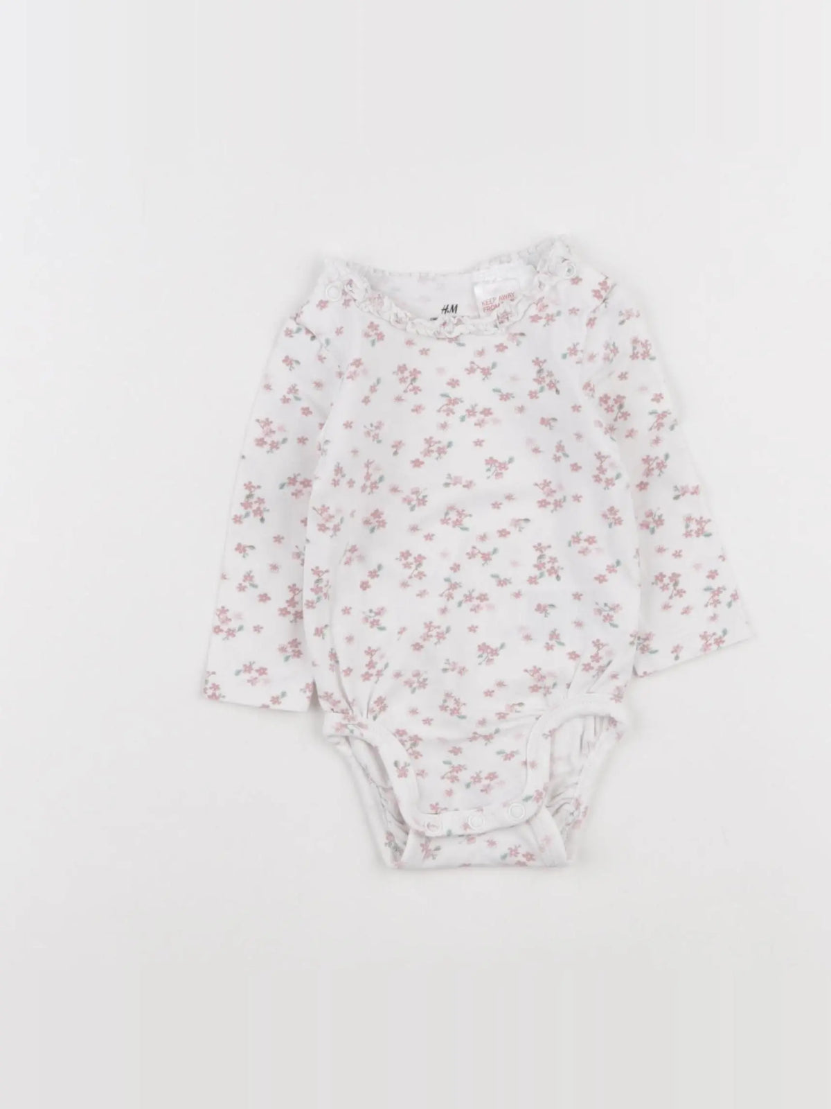 H&M - body rose - 3 mois