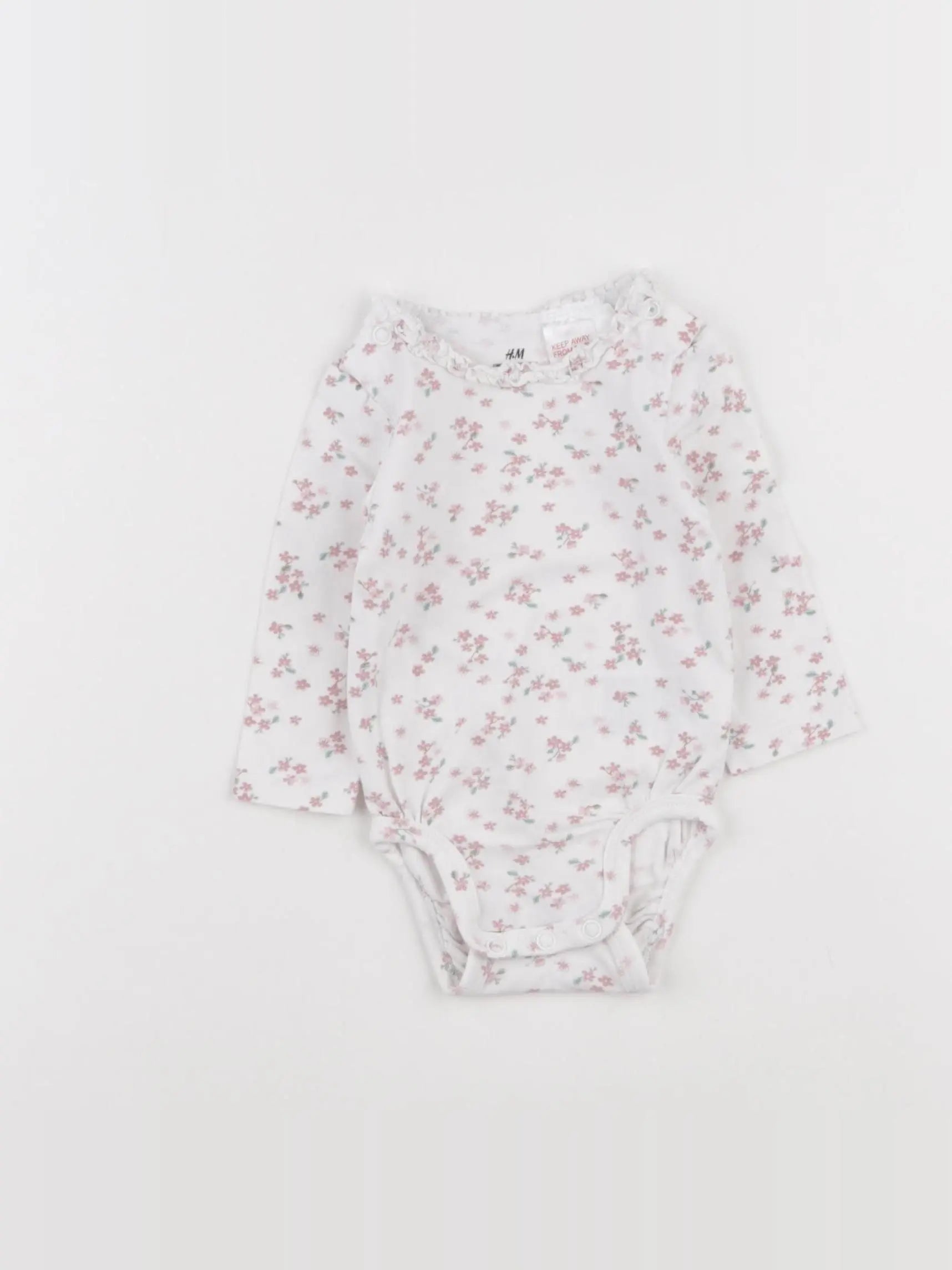 H&M - body rose - 3 mois