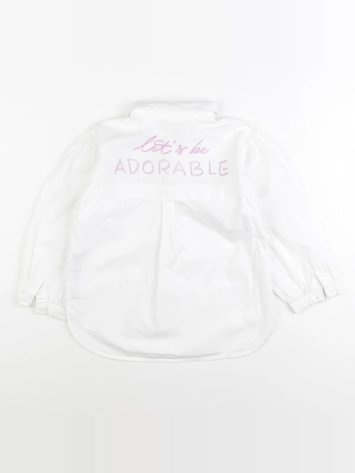 Zara - blouse imprimé au dos blanc - 3/4 ans