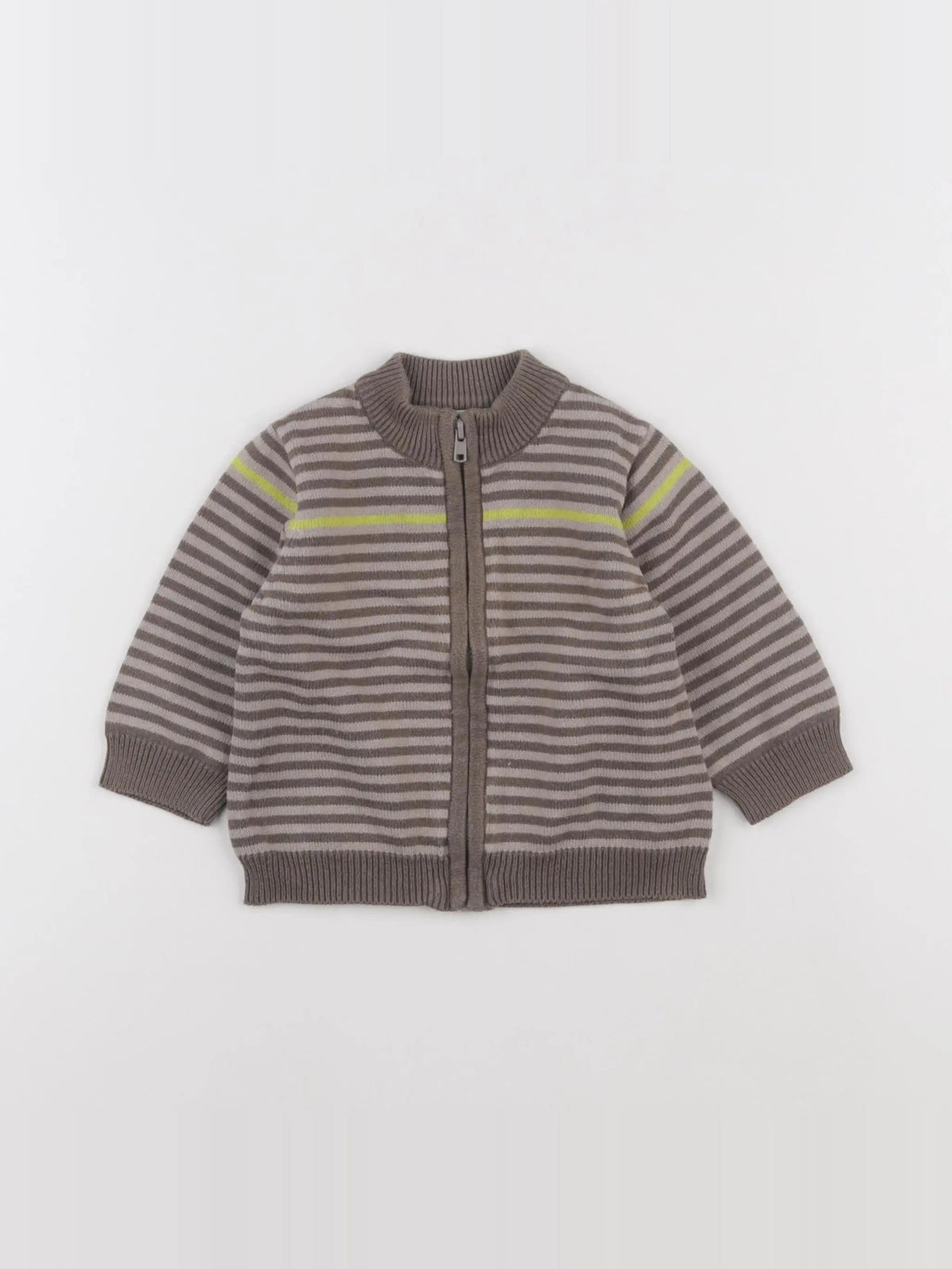 Vertbaudet - gilet marron - 9 mois