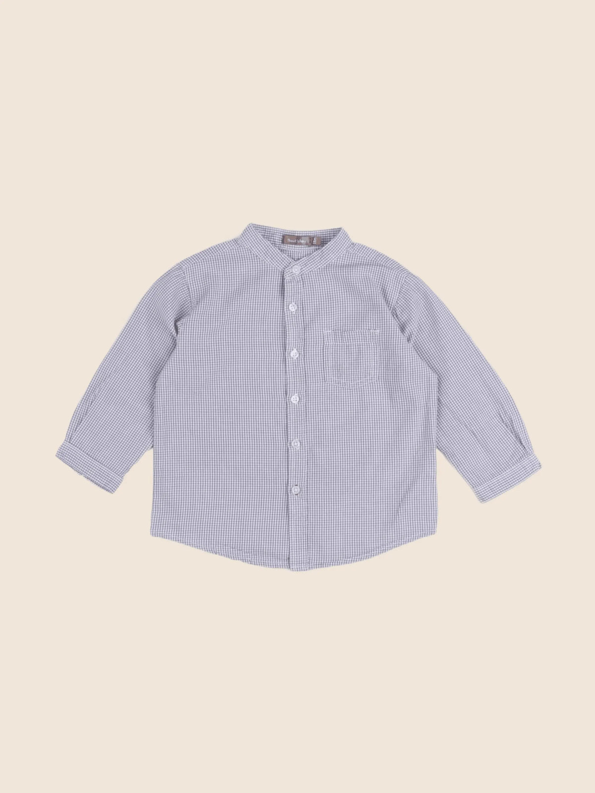 Boutchou - chemise bleu - 18 mois