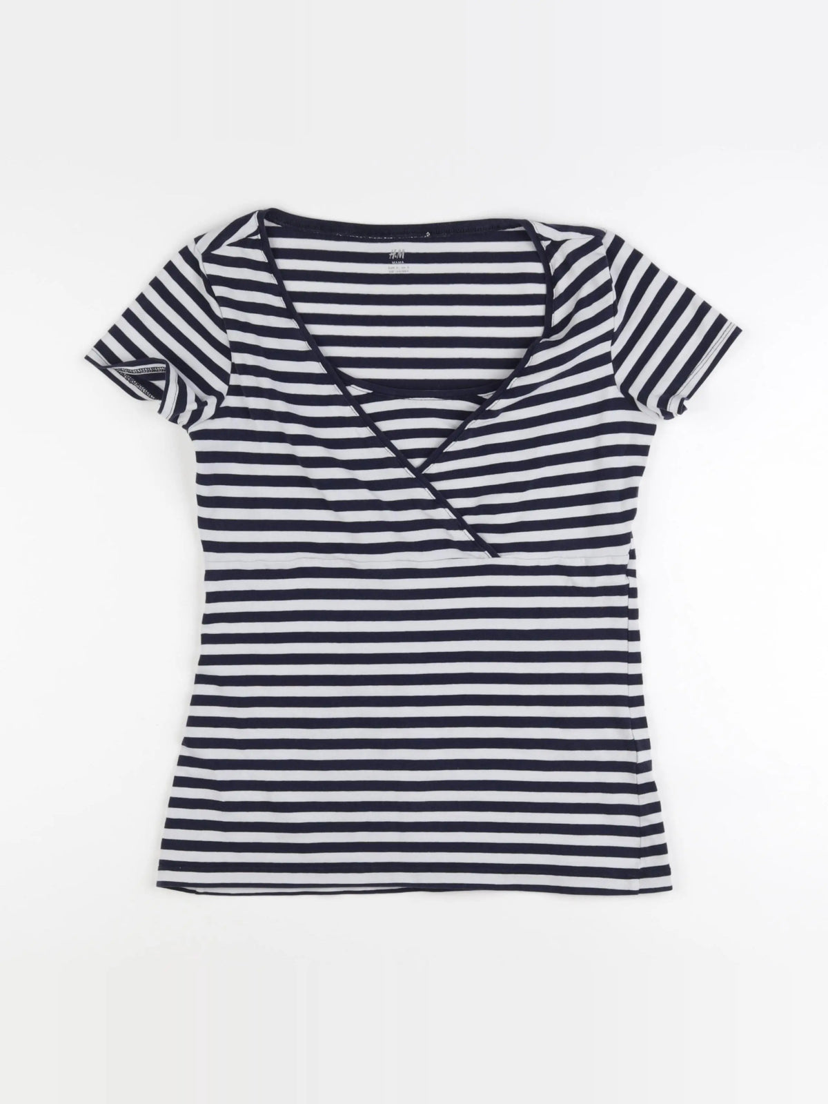 H&M - tee-shirt grossesse bleu - s