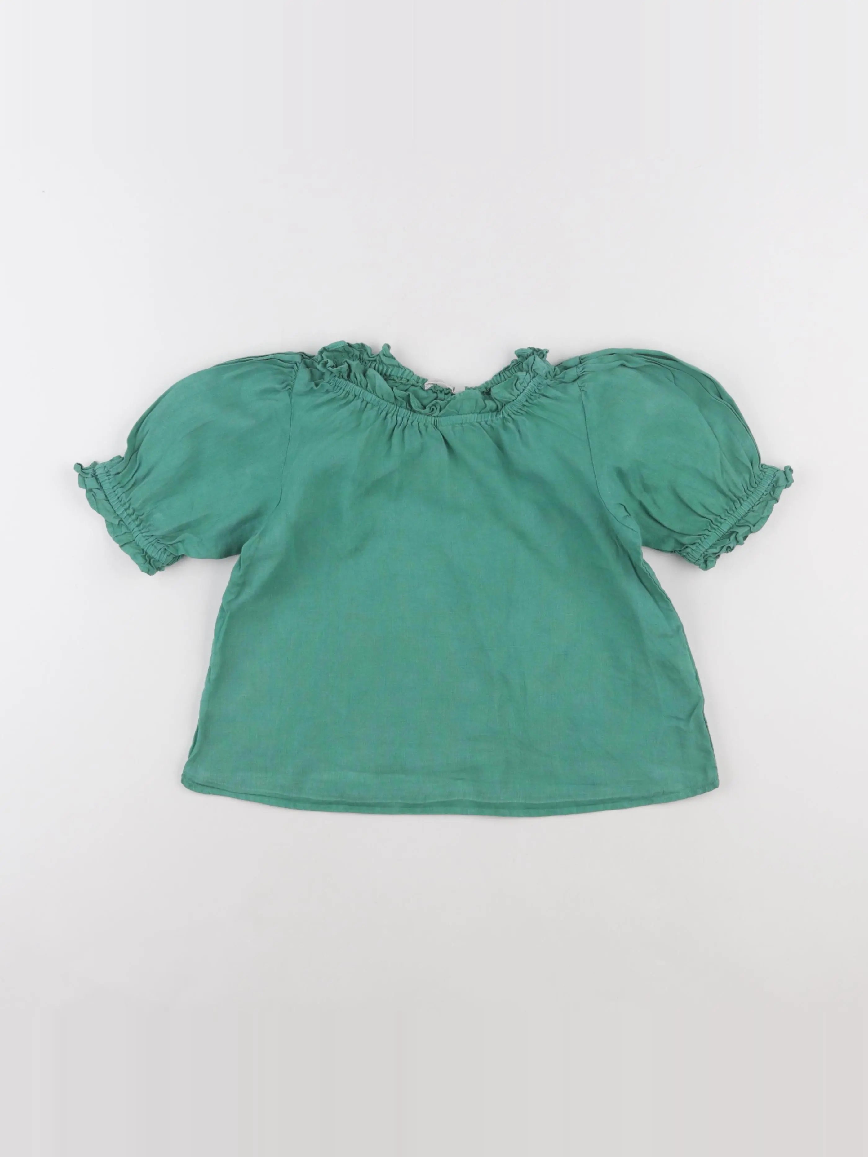 Monoprix - blouse vert - 6 ans