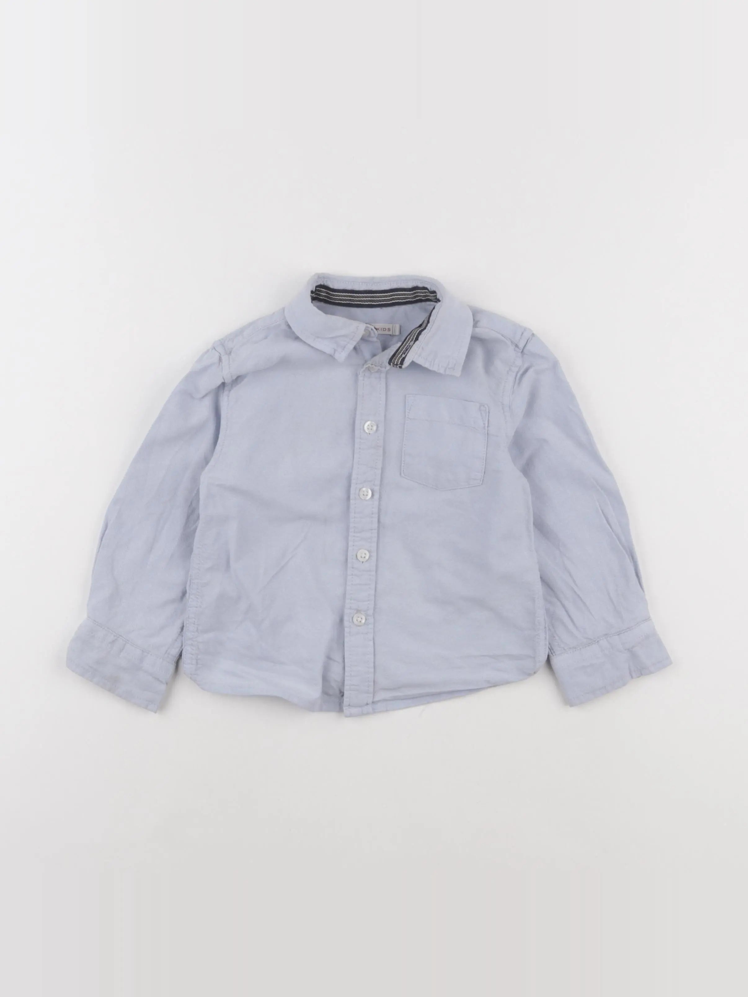 Monoprix - chemise bleu - 3 ans