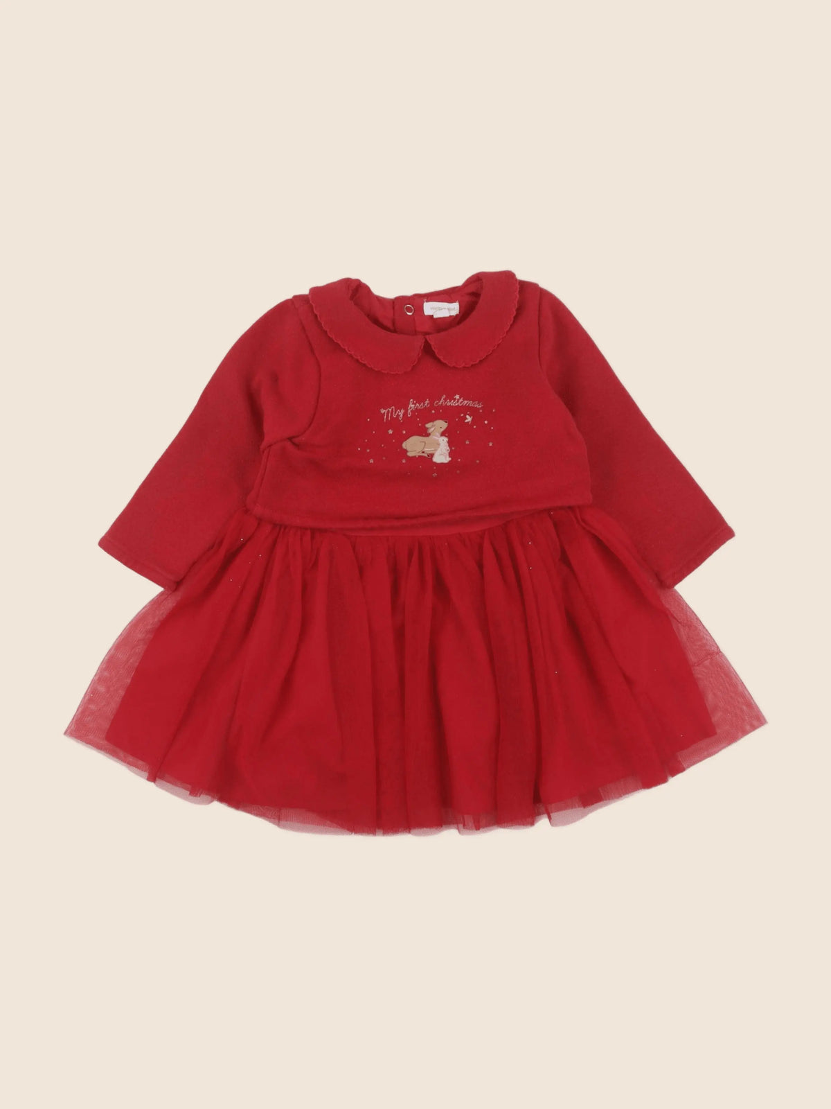 Vertbaudet - robe rouge - 18 mois