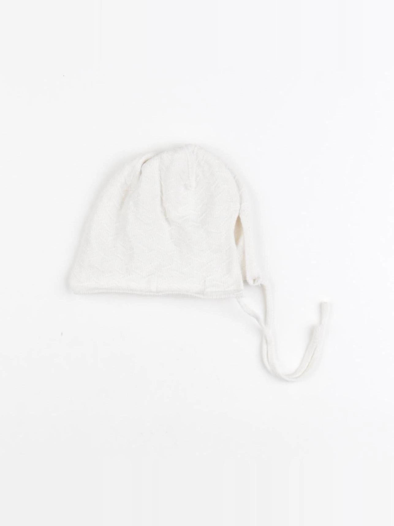 Zara - bonnet blanc - 3/6 mois