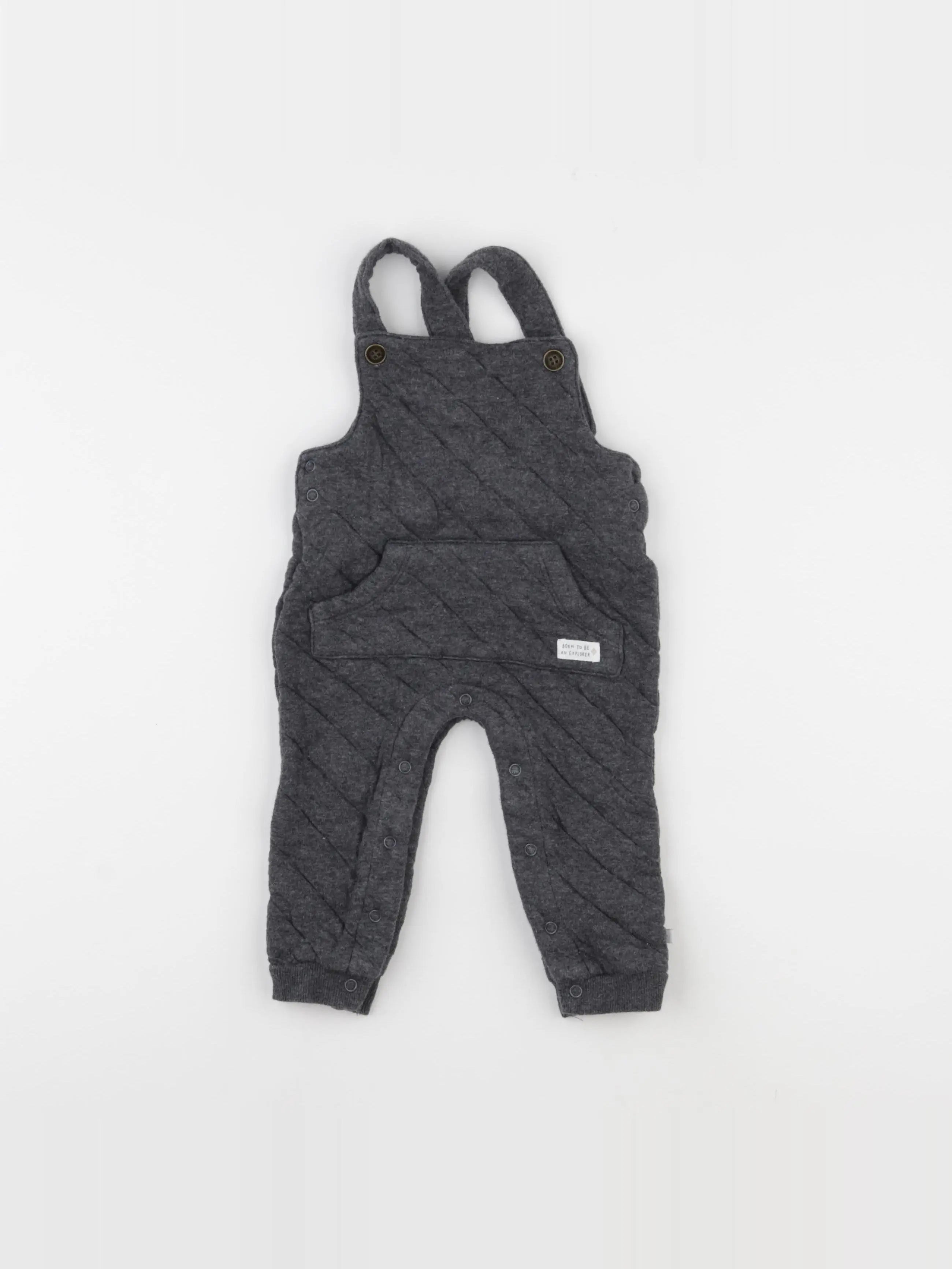 Feetje - salopette gris - 6/9 mois