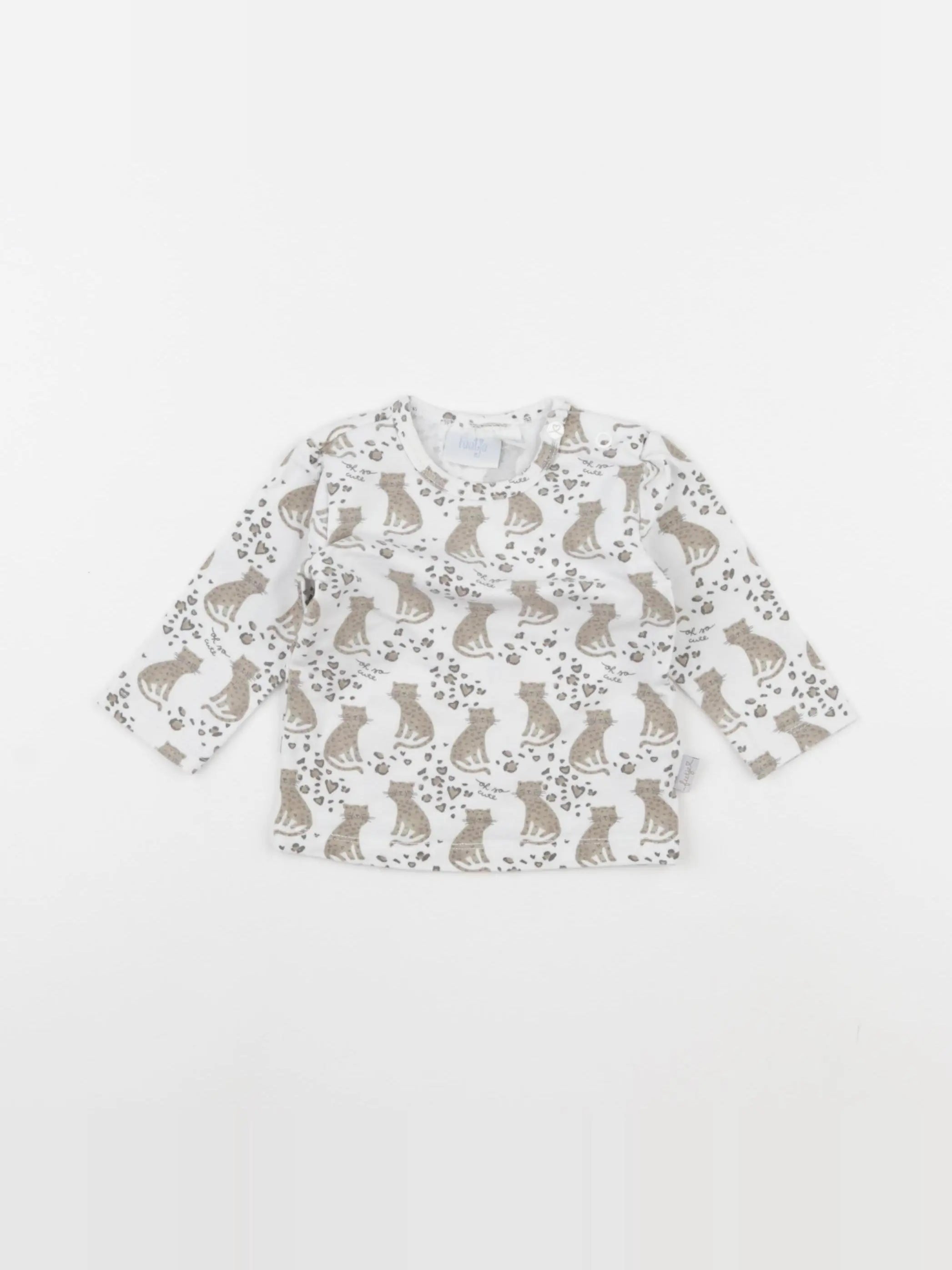 Feetje - tee-shirt blanc, beige - 6 mois