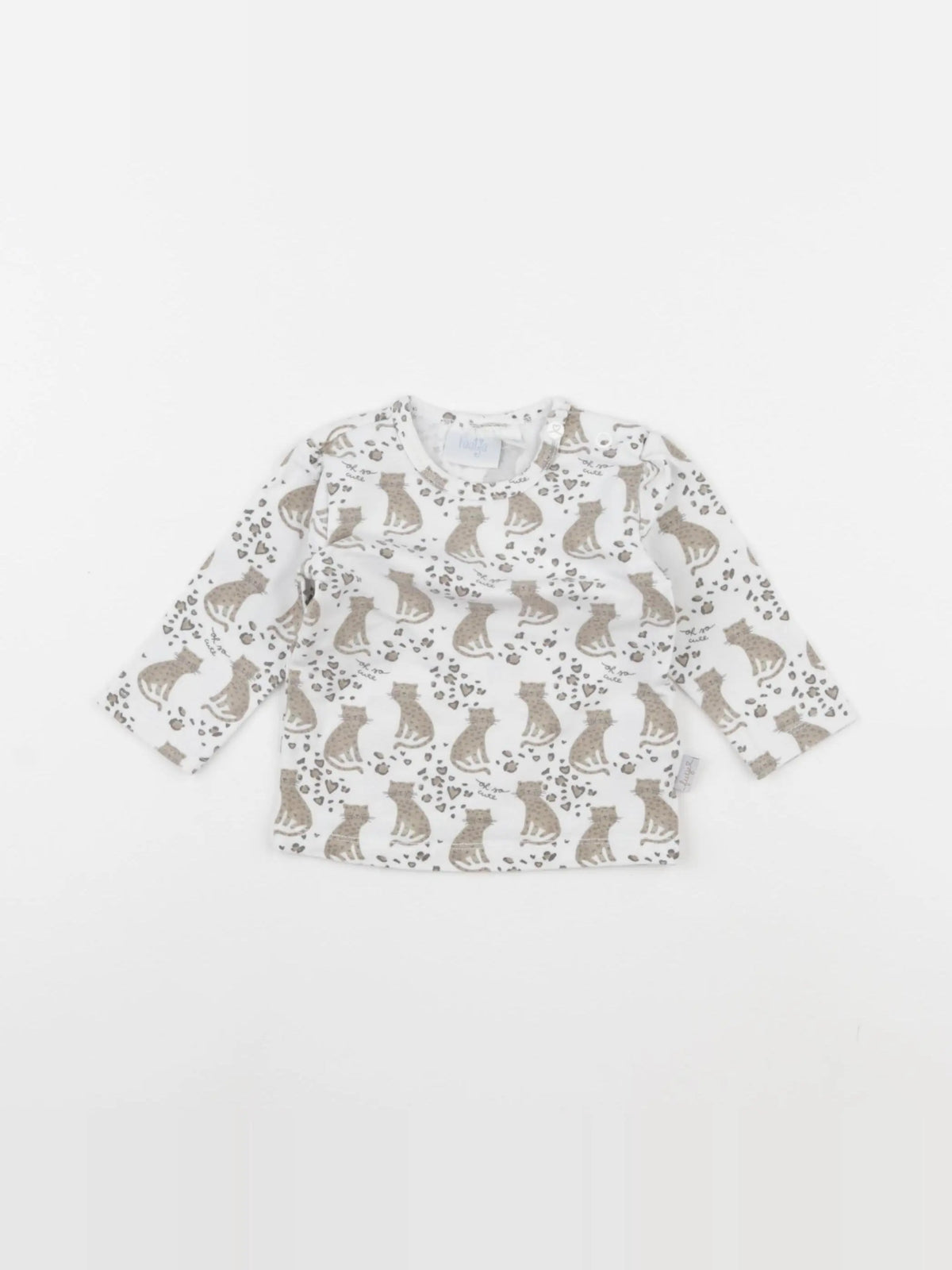 Feetje - tee-shirt blanc, beige - 6 mois