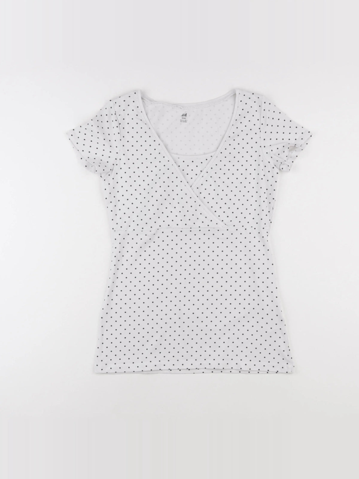 H&M - tee-shirt grossesse blanc - s