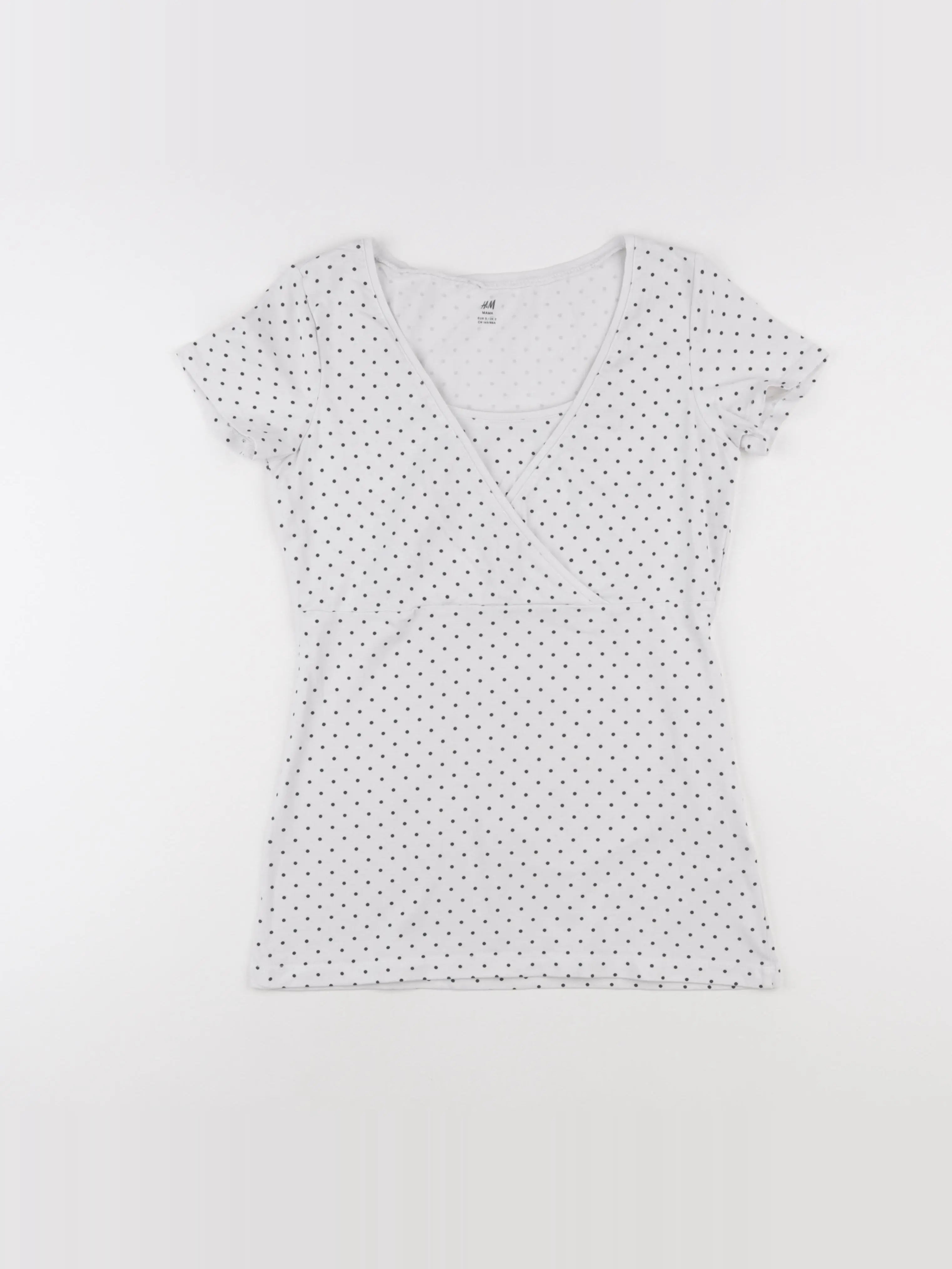 H&M - tee-shirt grossesse blanc - s