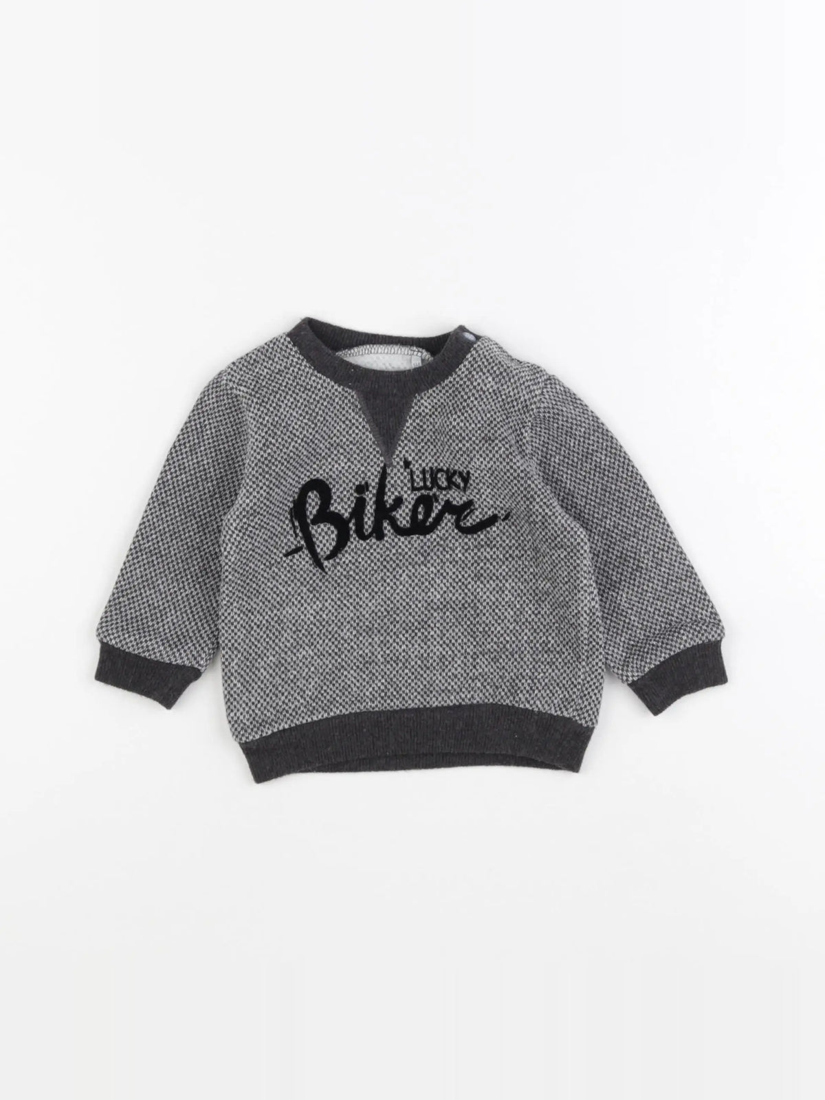IKKS - sweat gris - 6 mois