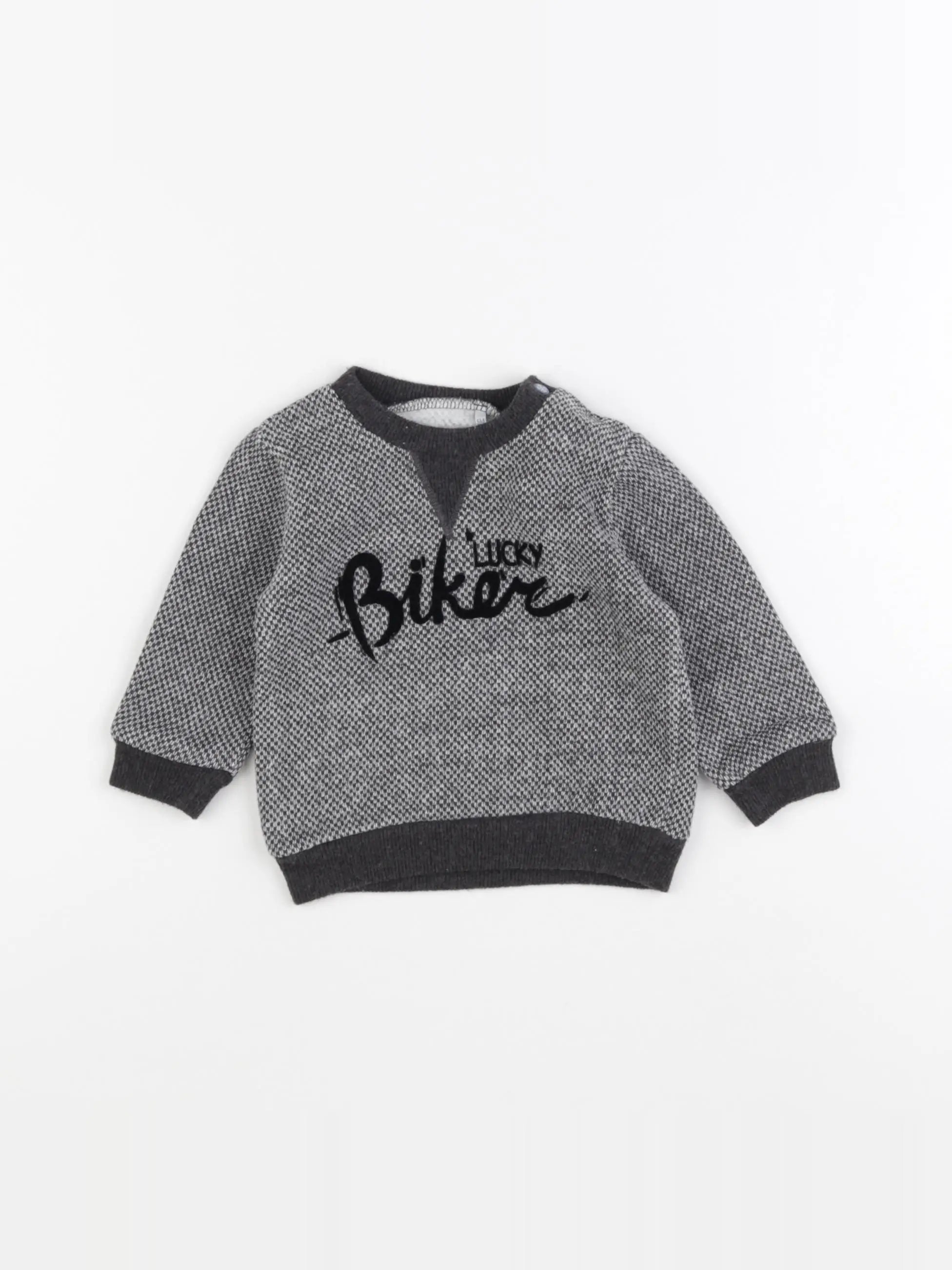 IKKS - sweat gris - 6 mois