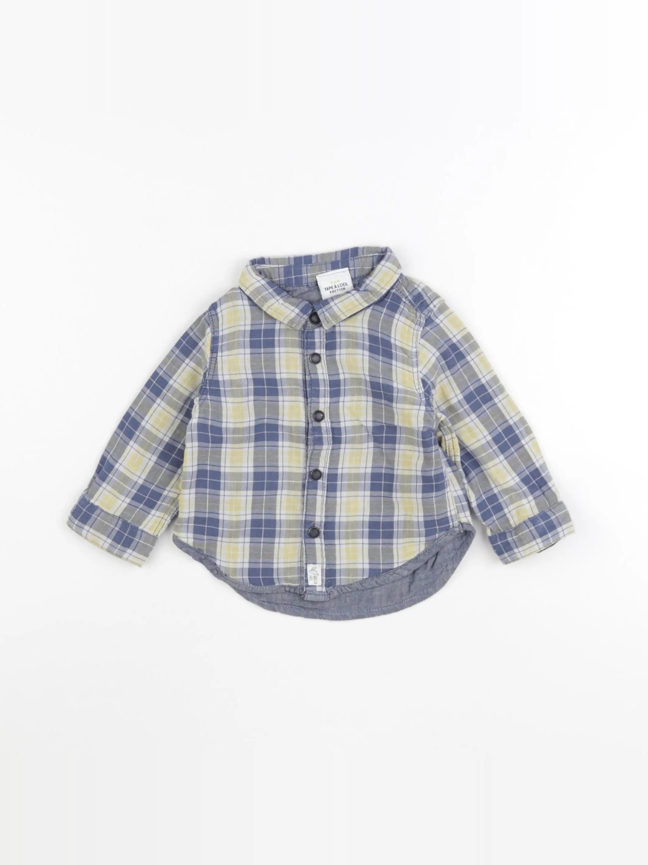 Tape à l'oeil - chemise bleu - 9 mois