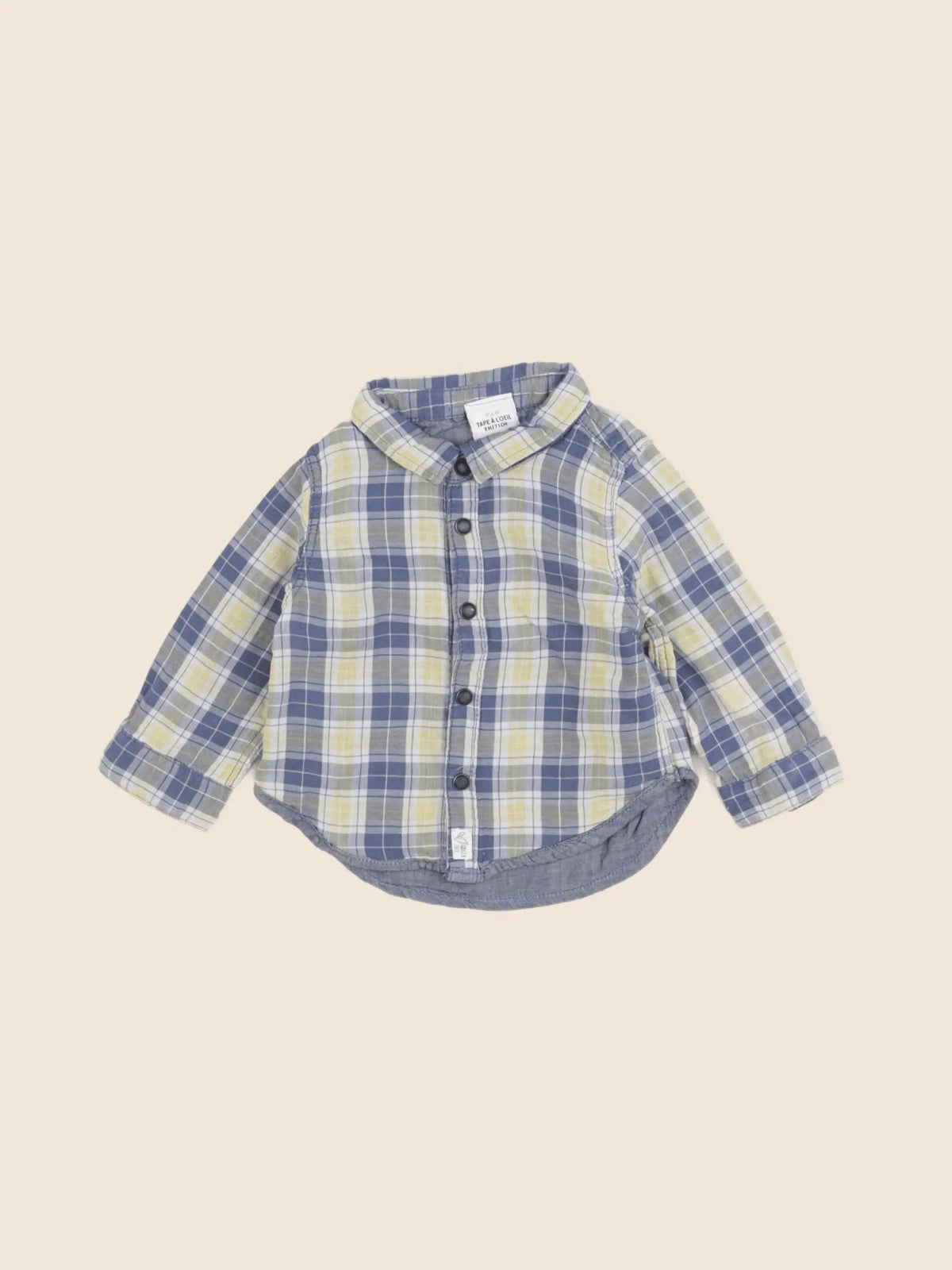 Tape à l'oeil - chemise bleu - 9 mois
