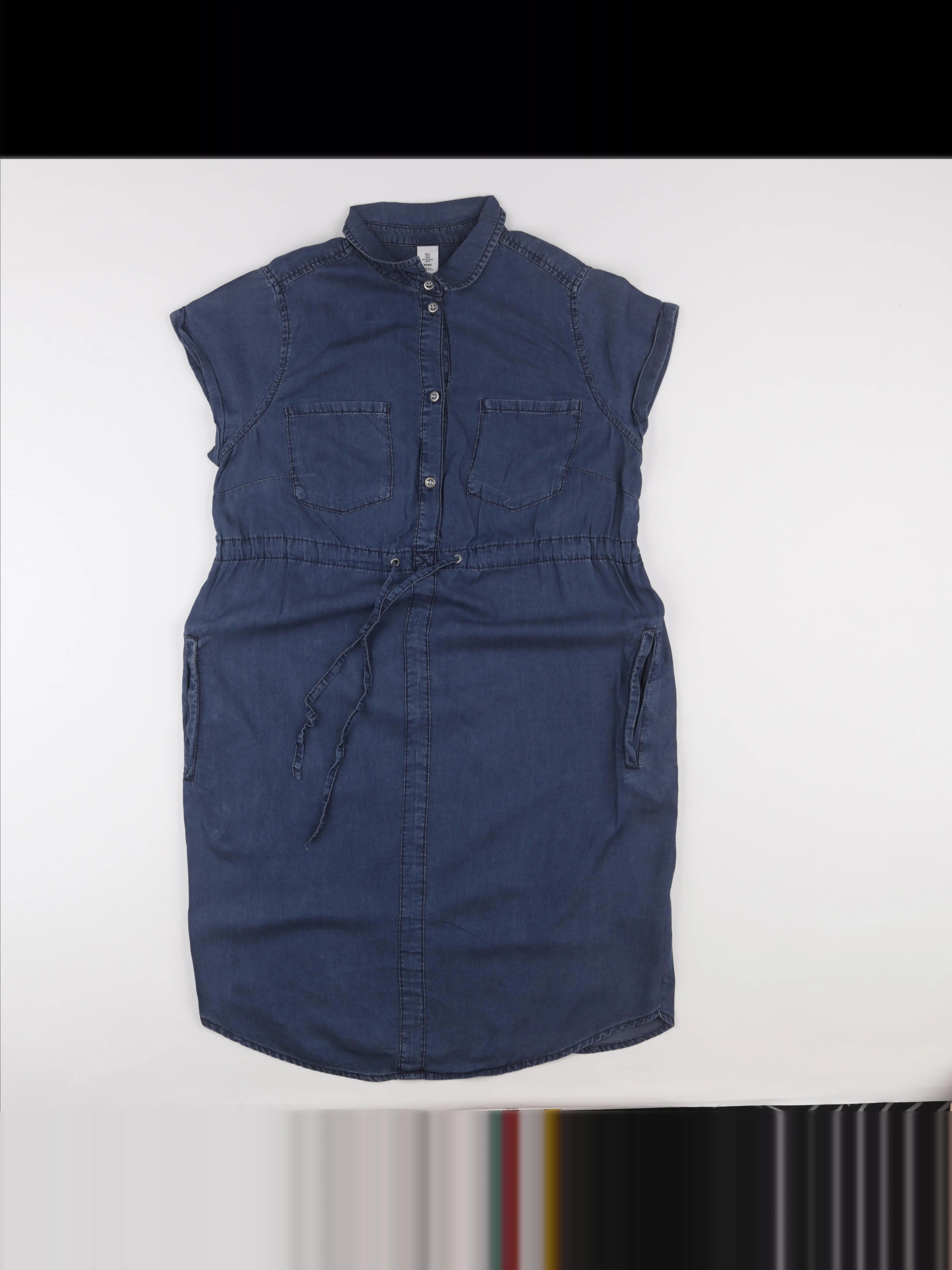 H&M - robe grossesse bleu - m