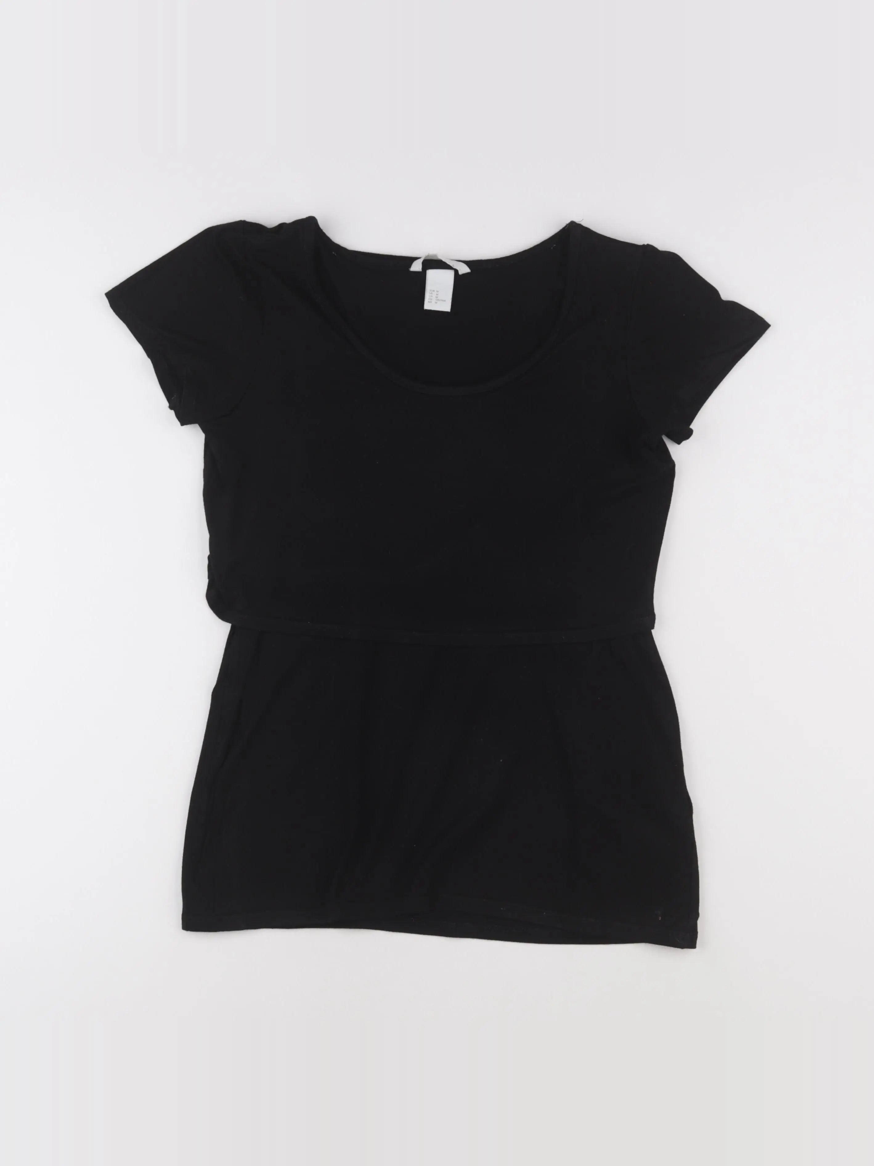 H&M - tee-shirt grossesse noir - m