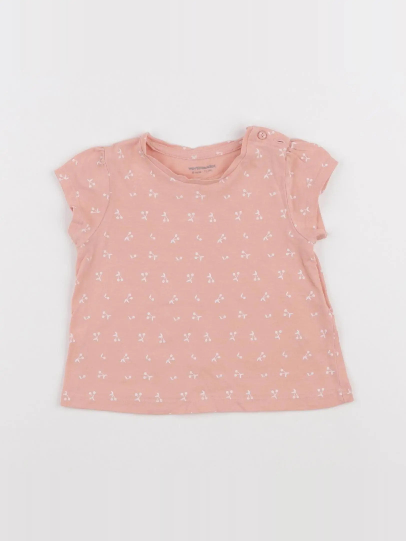 Vertbaudet - tee-shirt orange - 9 mois