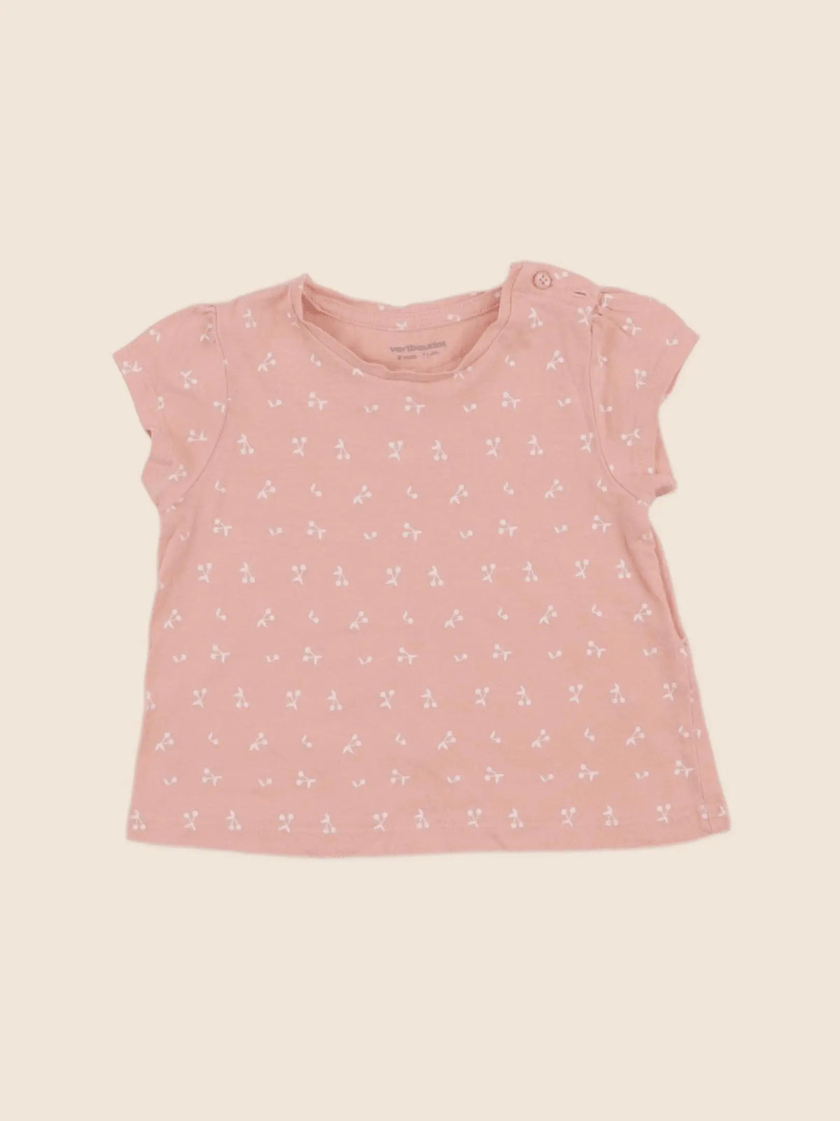 Vertbaudet - tee-shirt orange - 9 mois