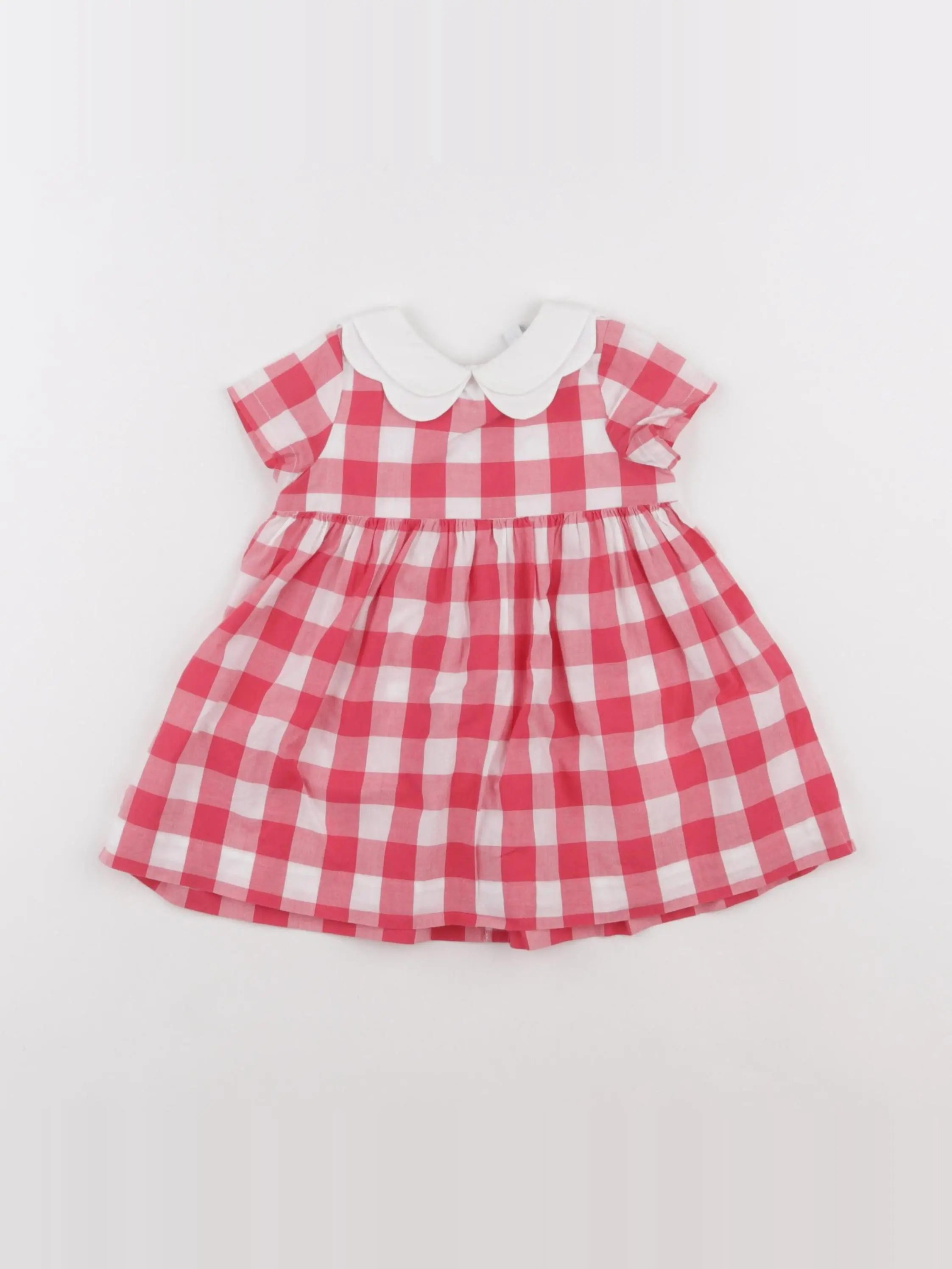 Jacadi - robe blanc, rouge - 6 mois