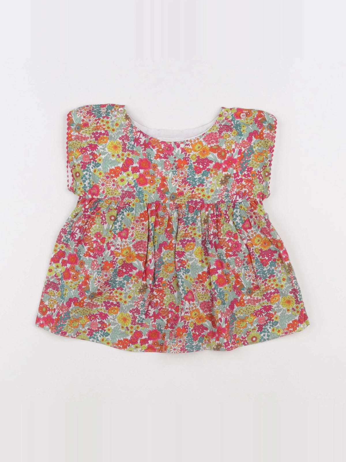 Jacadi - blouse liberty multicolore - 24 mois