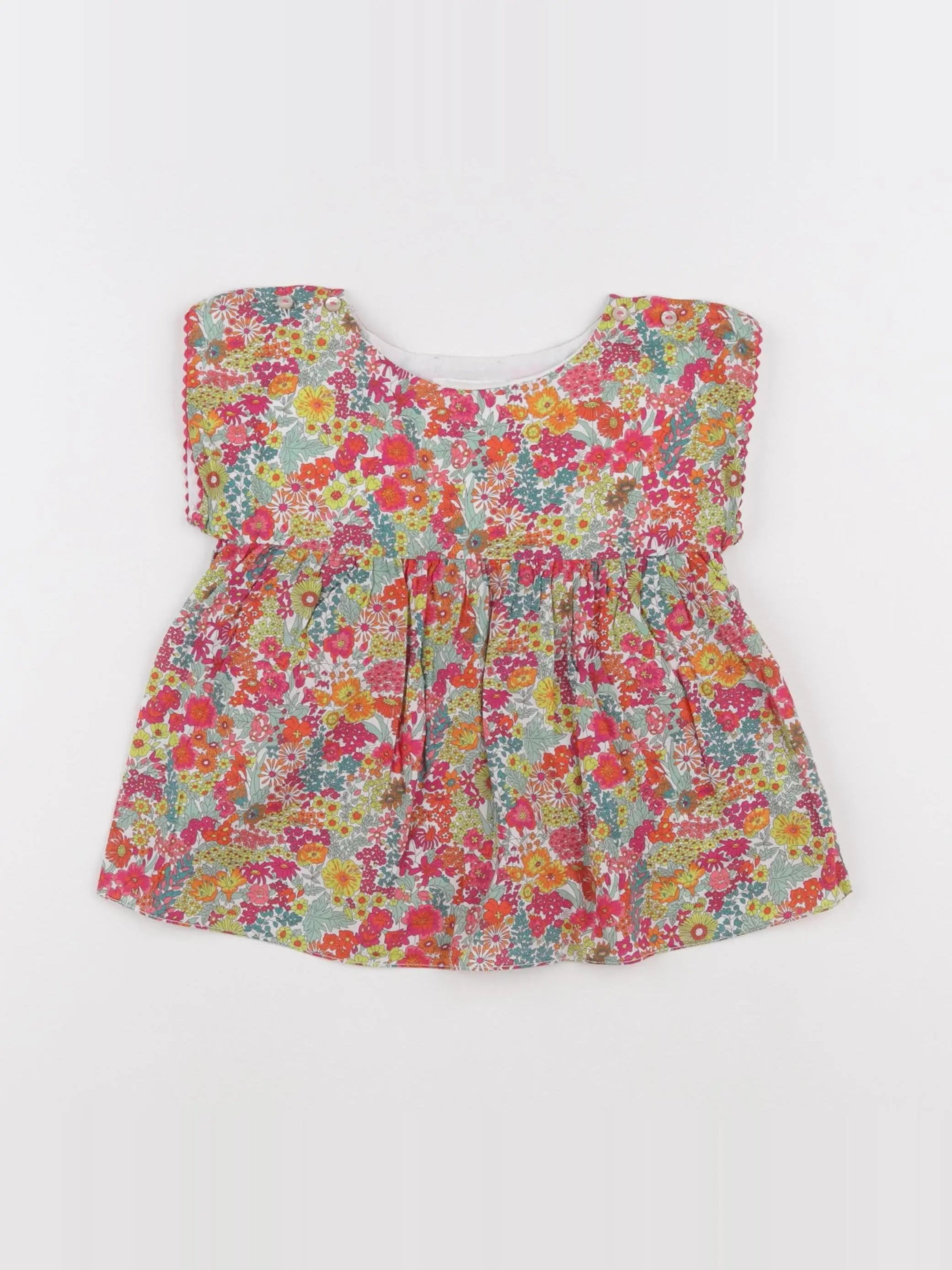 Jacadi - blouse liberty multicolore - 24 mois