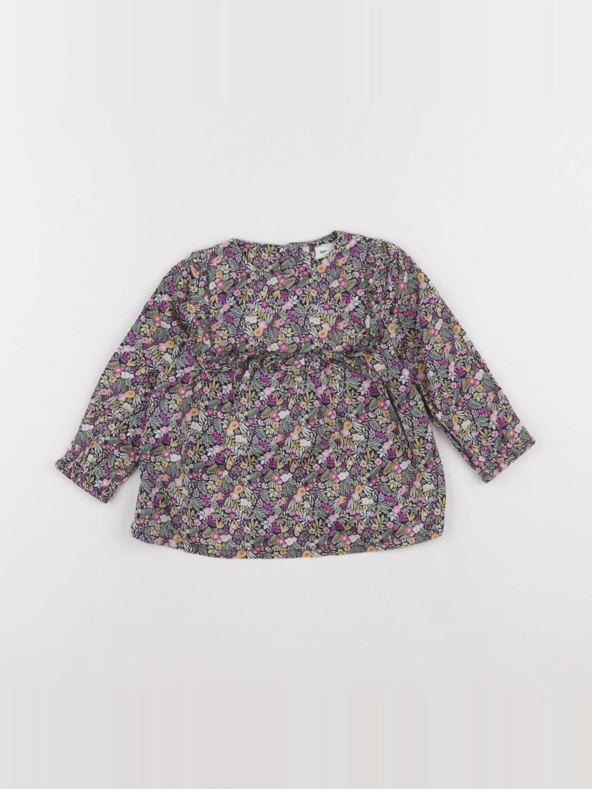 Tape à l'oeil - blouse bleu - 12 mois