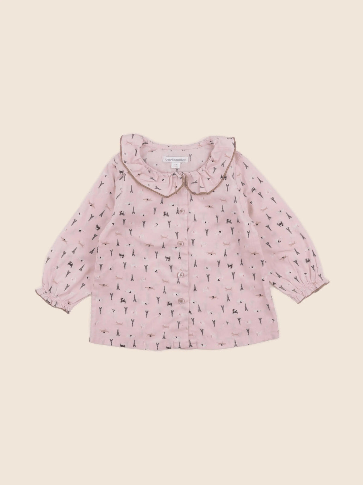 Vertbaudet - blouse rose - 12 mois