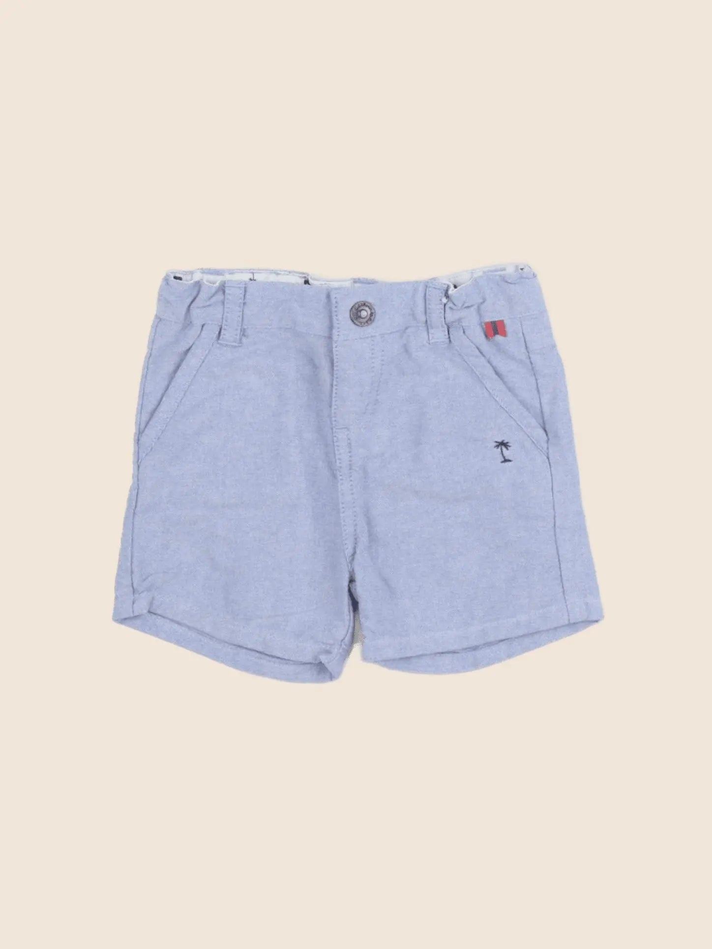 Cadet Rousselle - short bleu - 6 mois