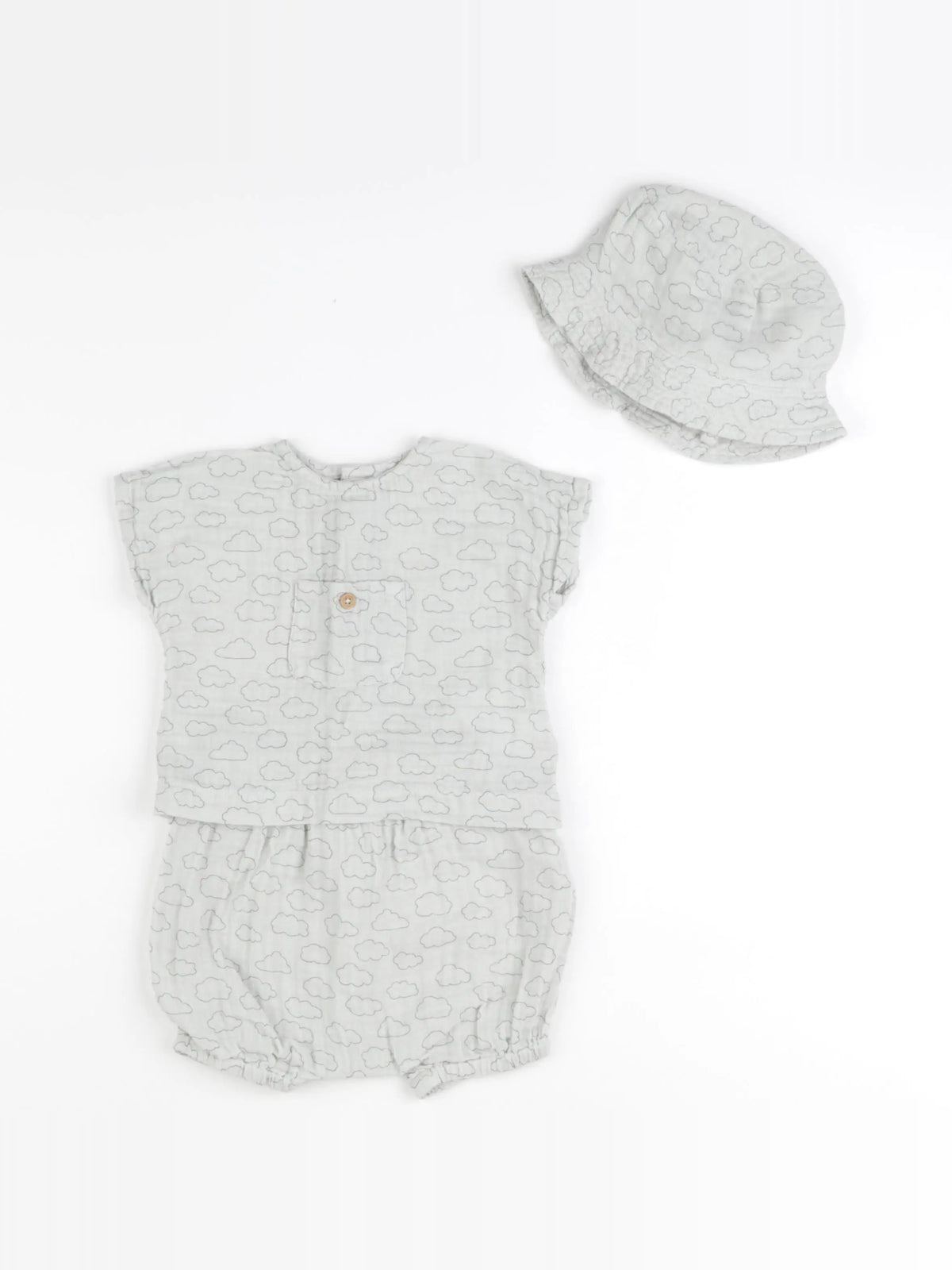 Boutchou - ensemble bleu - 6 mois