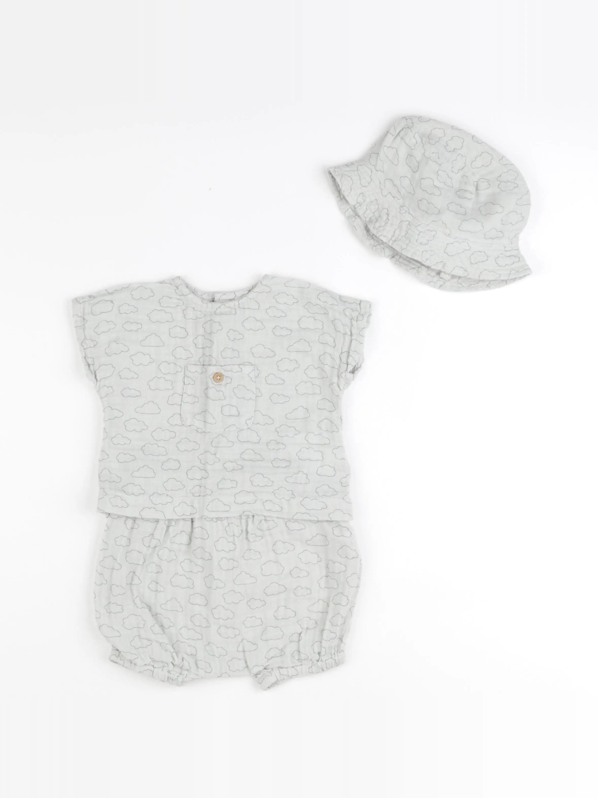 Boutchou - ensemble bleu - 6 mois