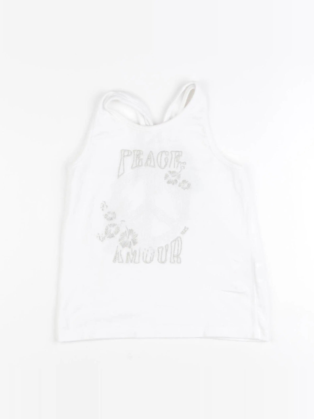 IKKS - débardeur blanc - 8 ans