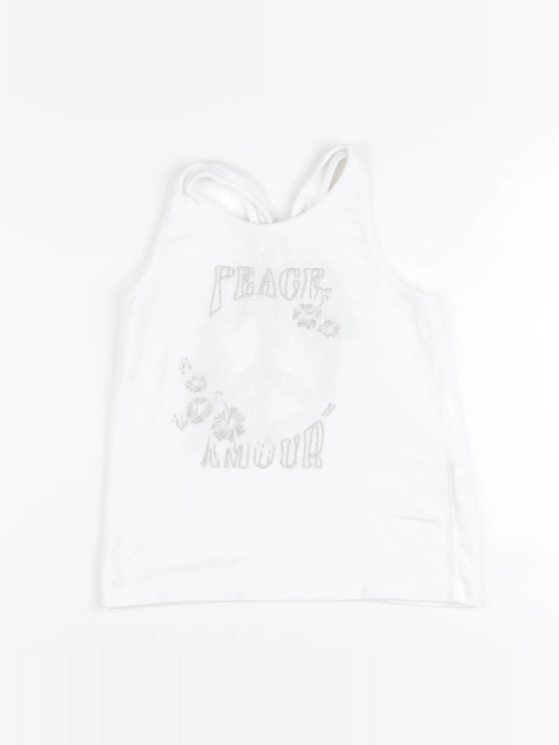 IKKS - débardeur blanc - 8 ans