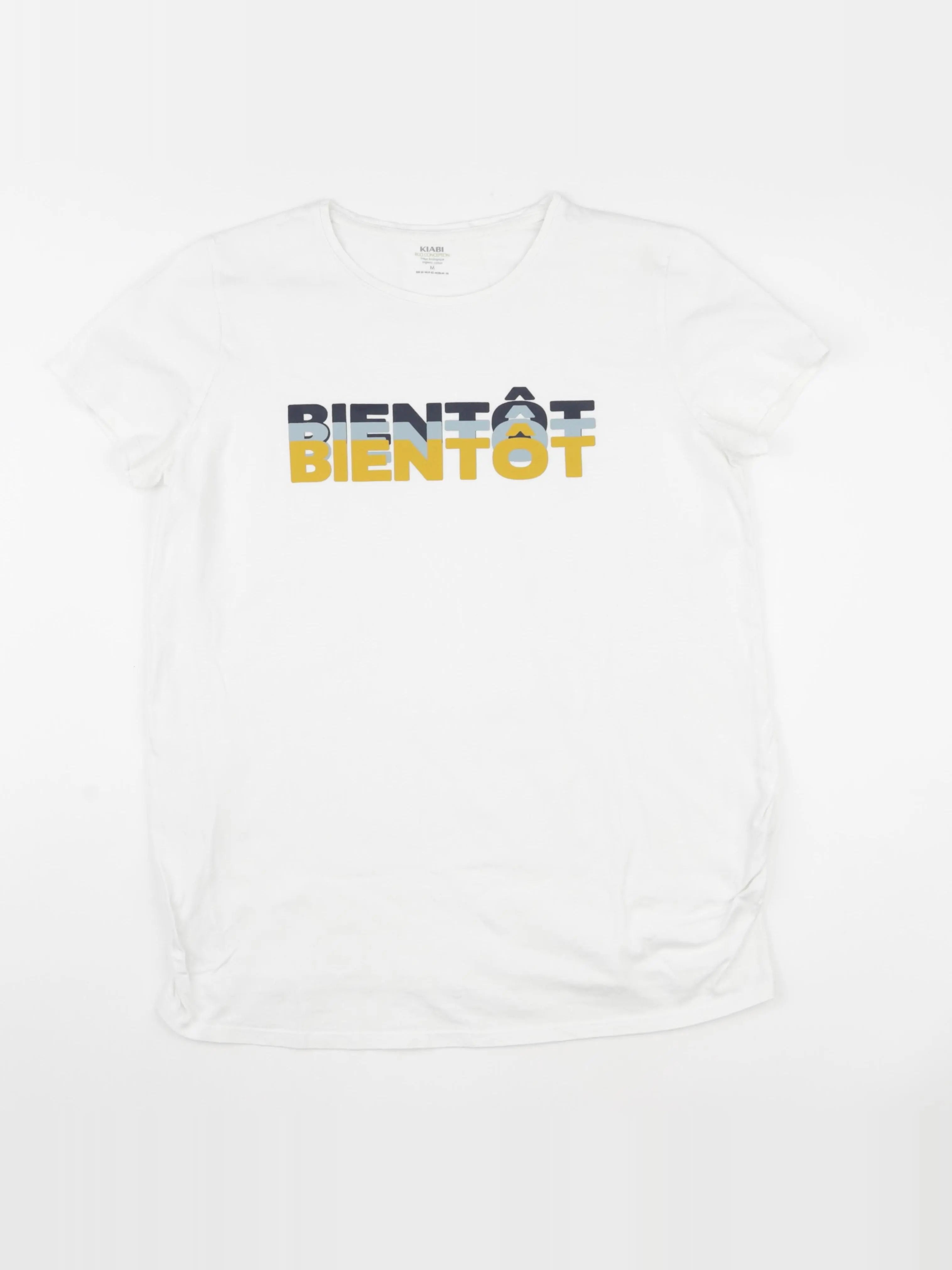 Kiabi - tee-shirt grossesse blanc - m