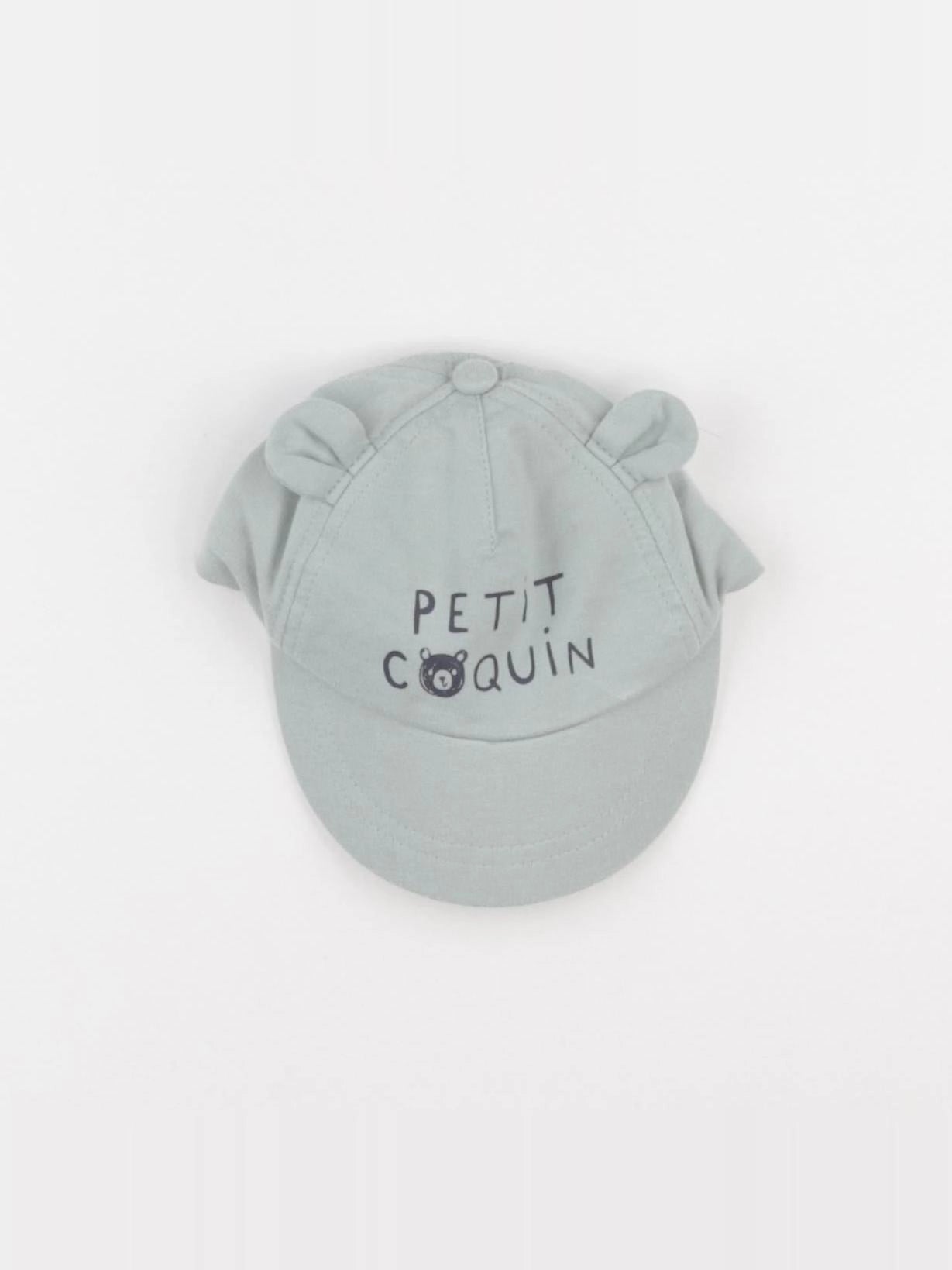 Vertbaudet - casquette vert - 3/6 mois