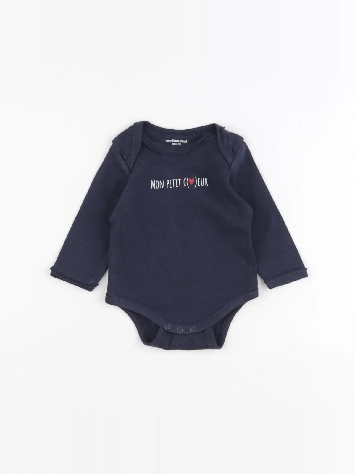 Vertbaudet - body bleu - 3 mois