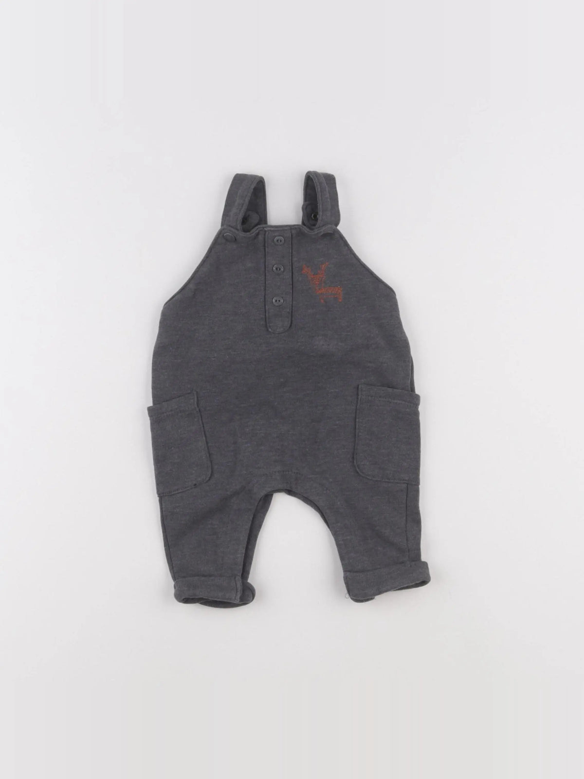 Vertbaudet - salopette gris - 3 mois
