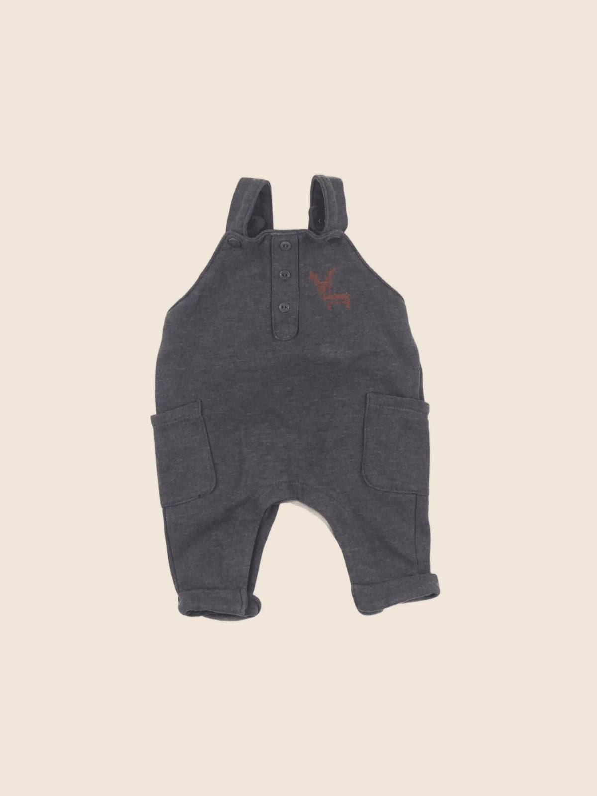 Vertbaudet - salopette gris - 3 mois