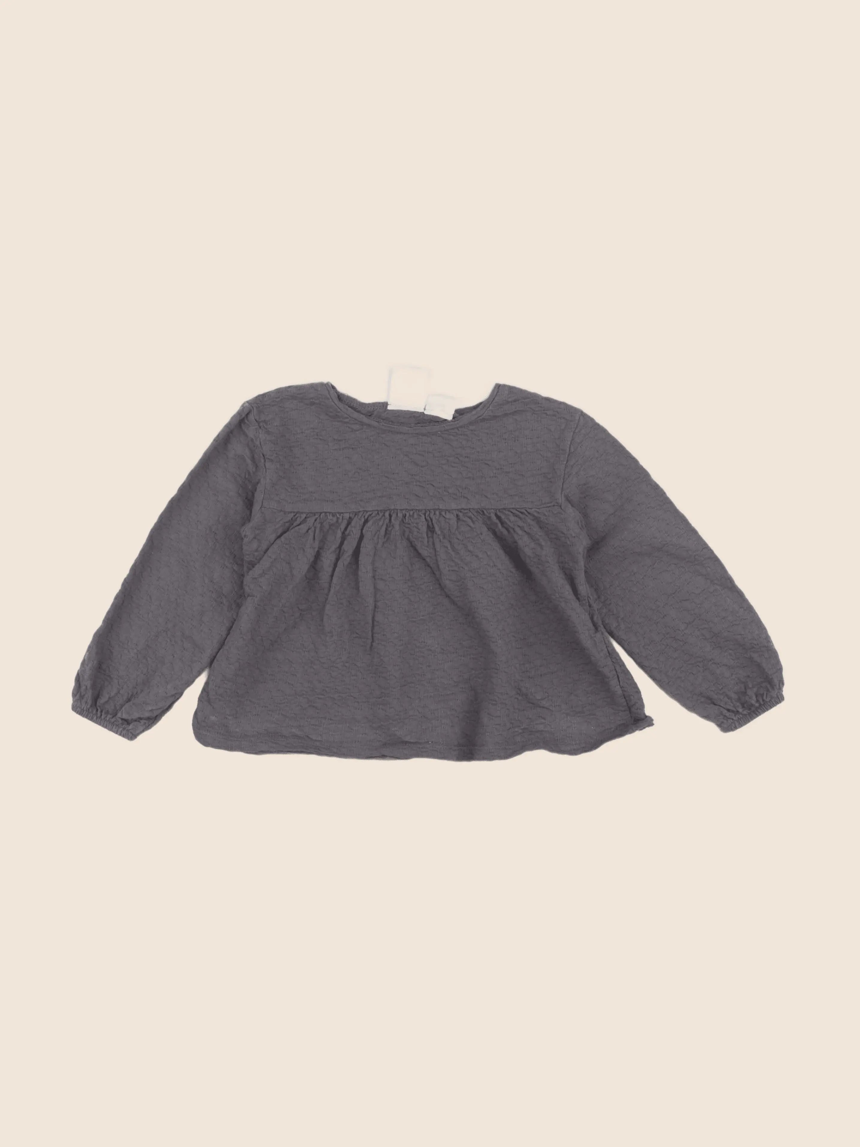 Zara - tee-shirt gris - 18/24 mois